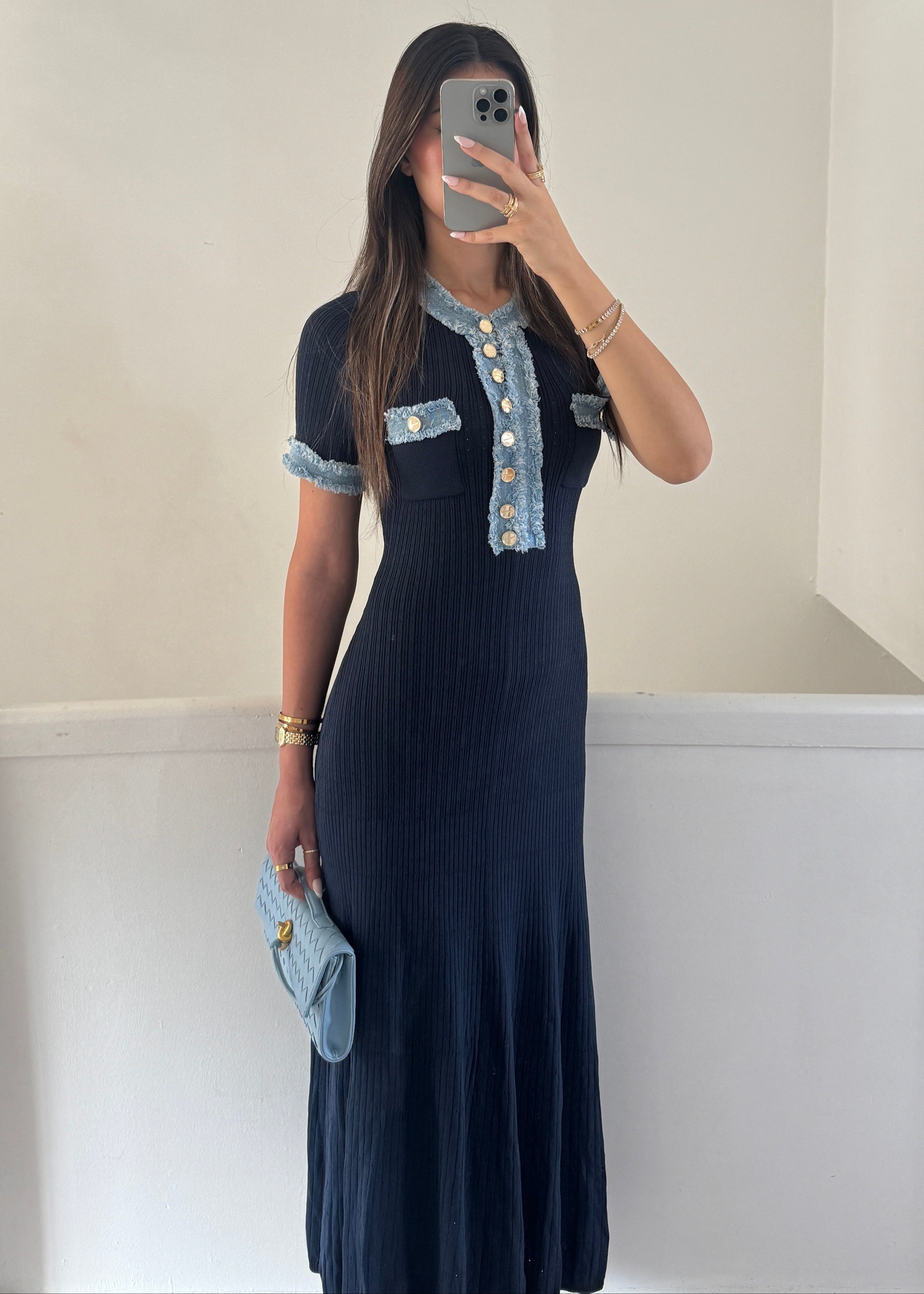 silva dress - navy