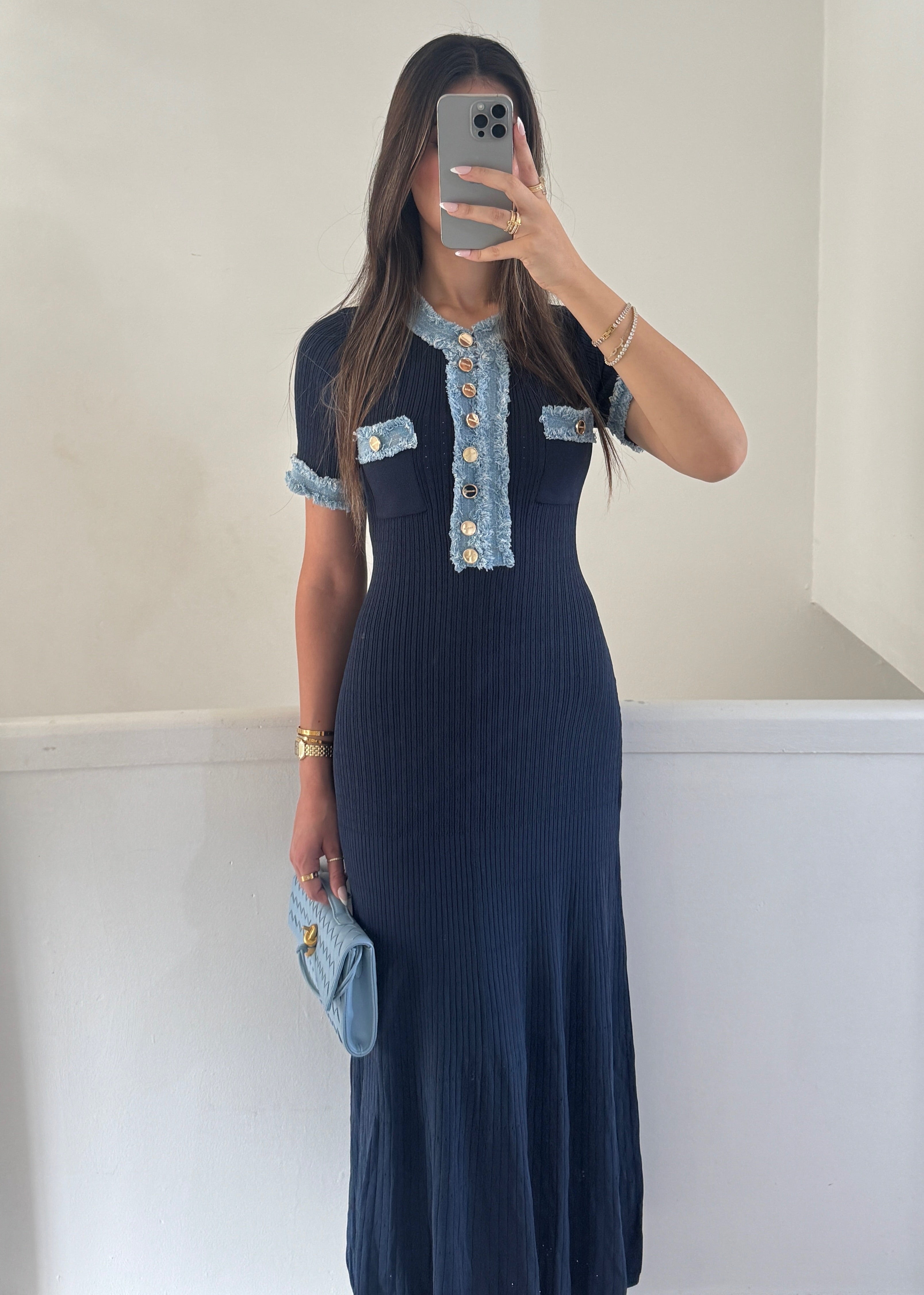silva dress - navy