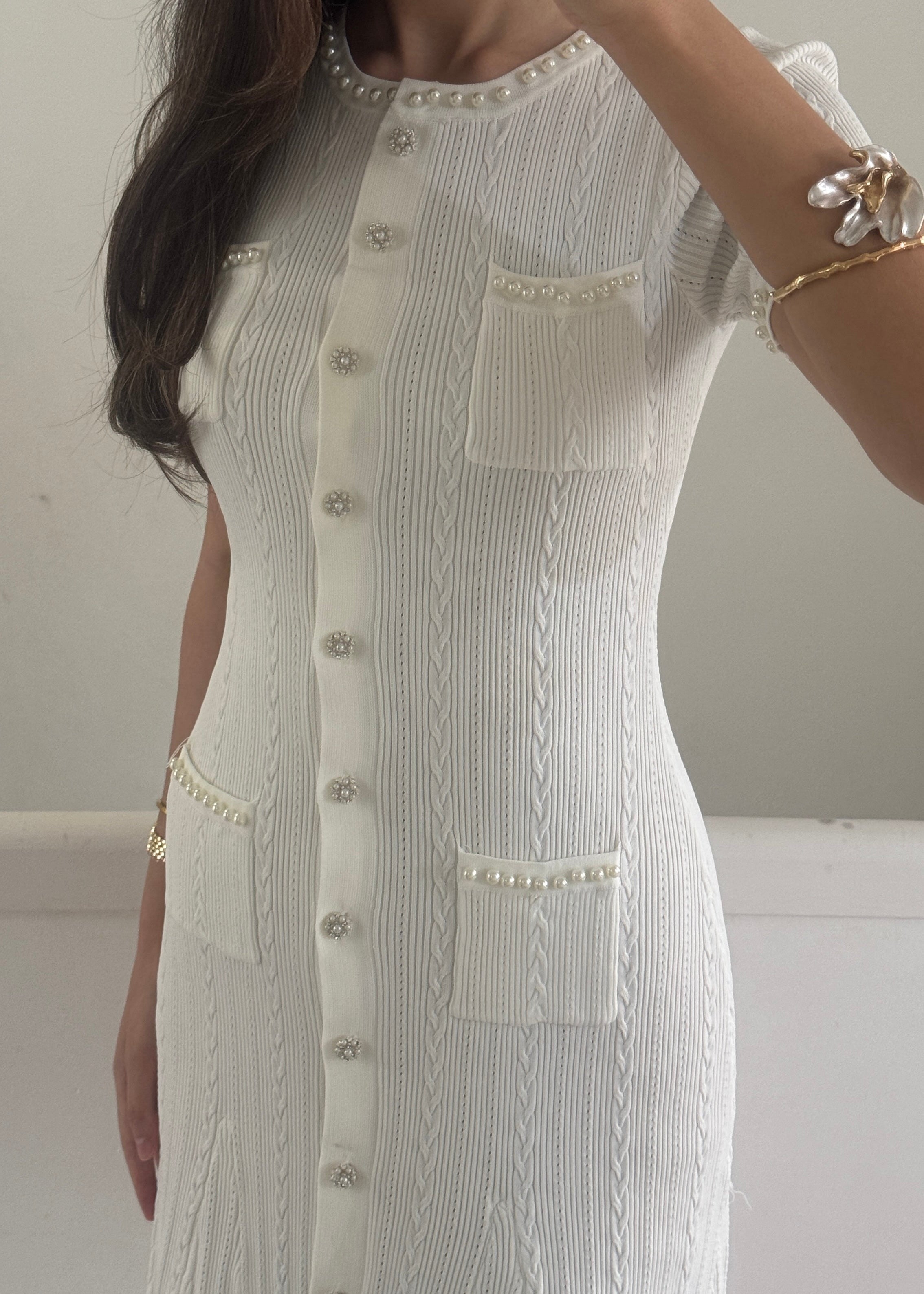 Alyssa dress- white