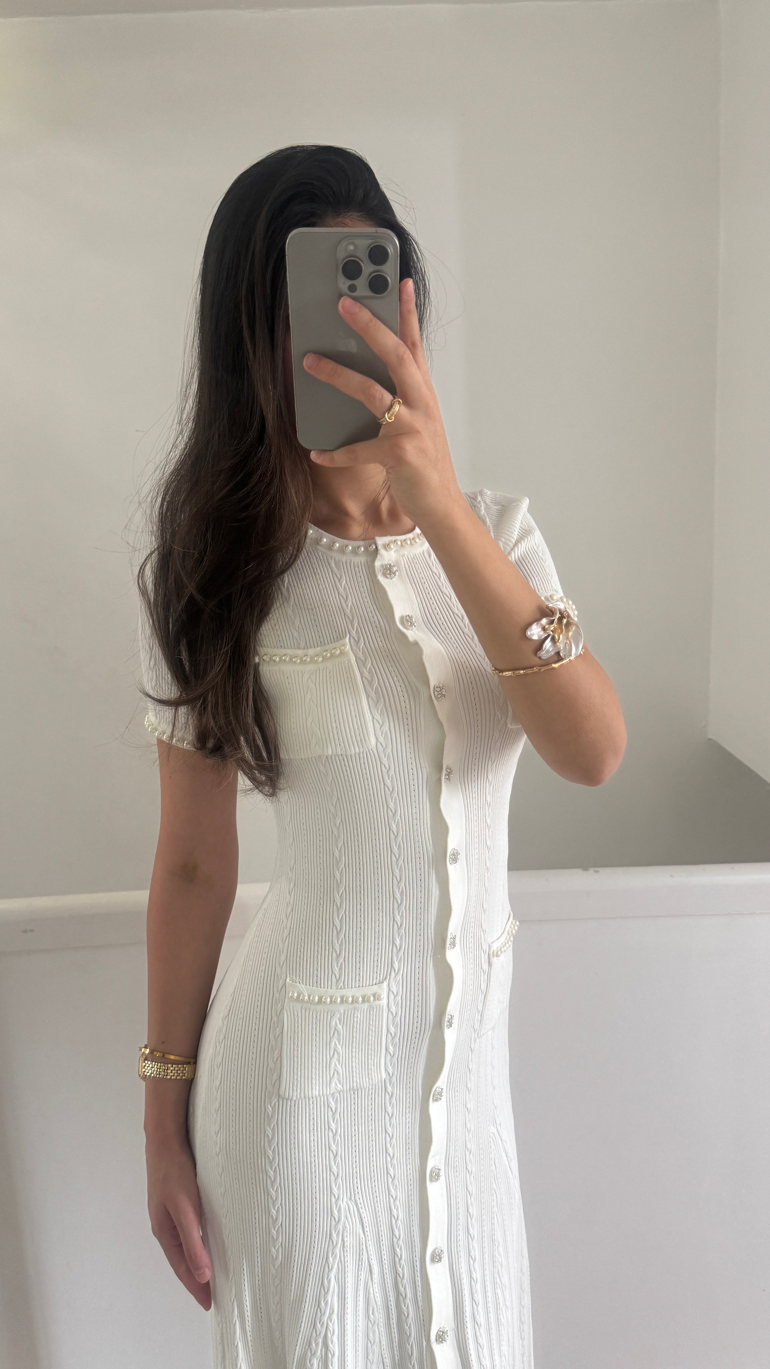 Alyssa dress- white