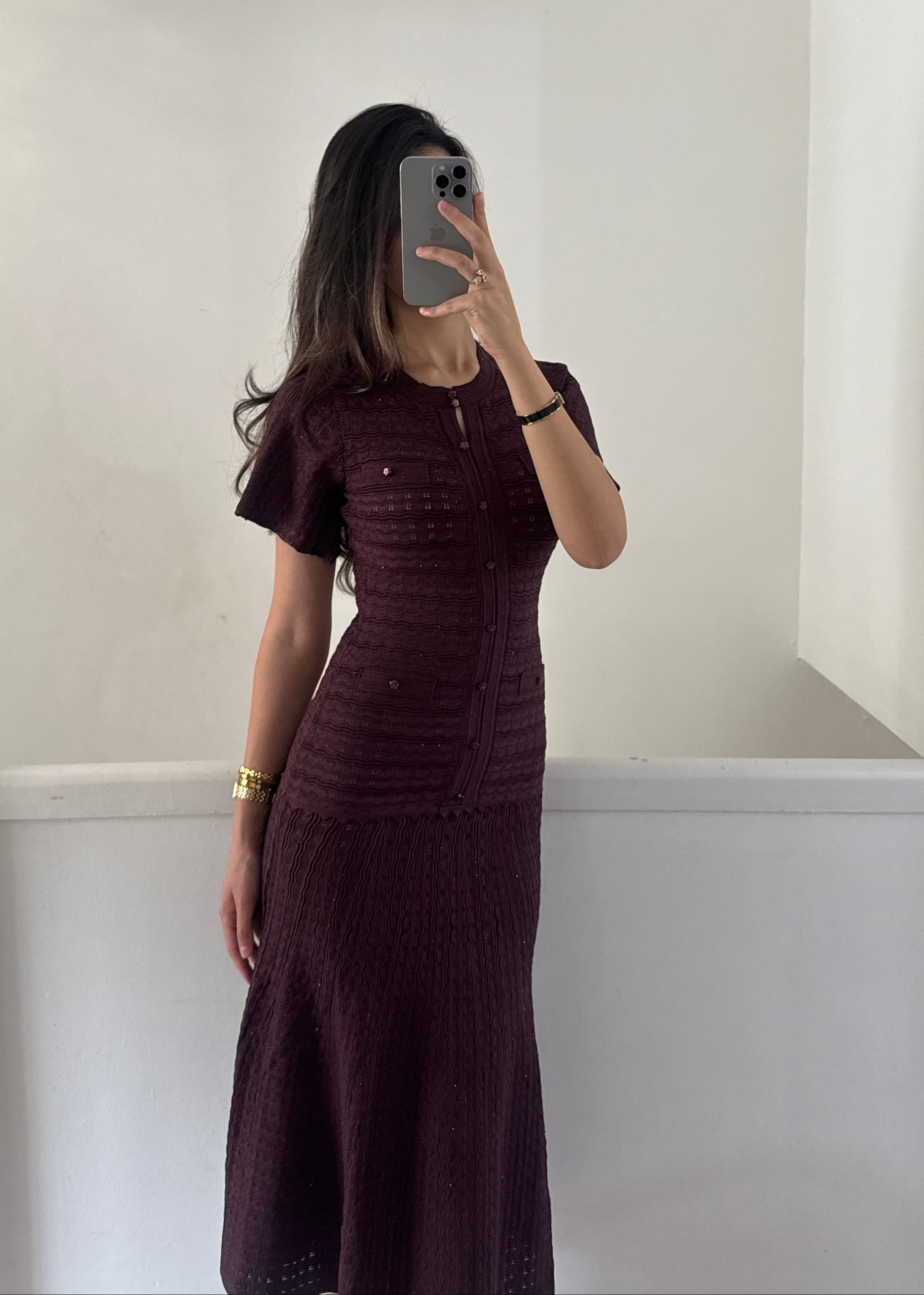 Almaz dress- burgundy