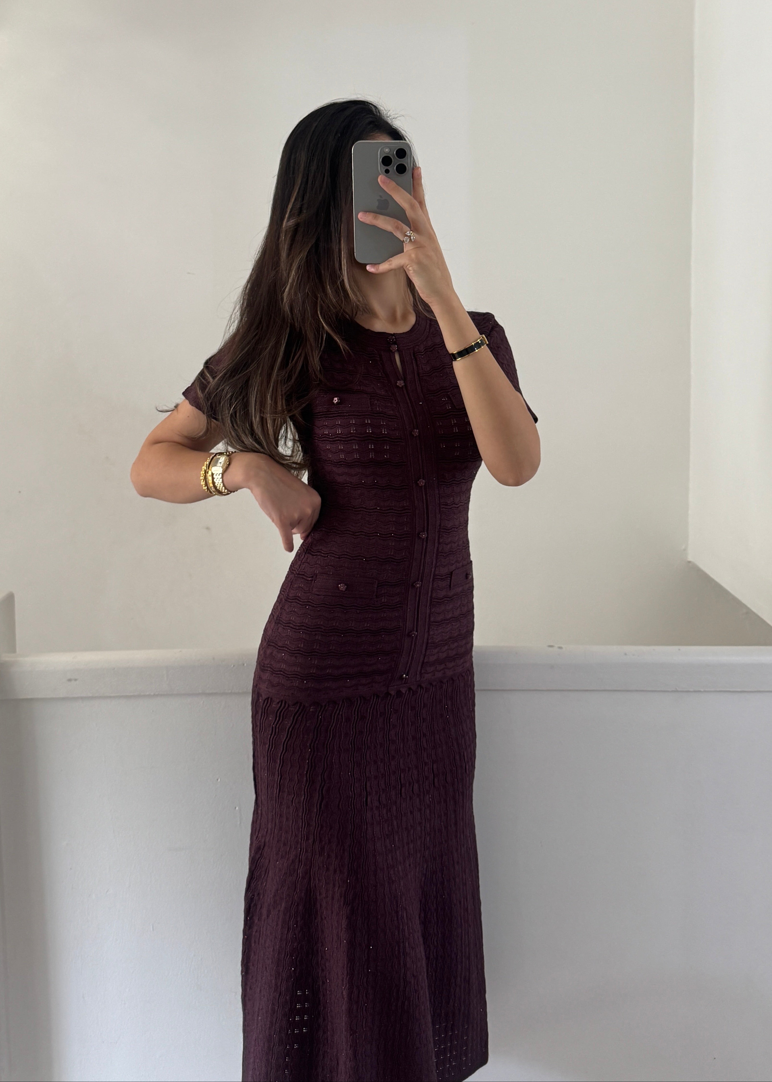Almaz dress- burgundy