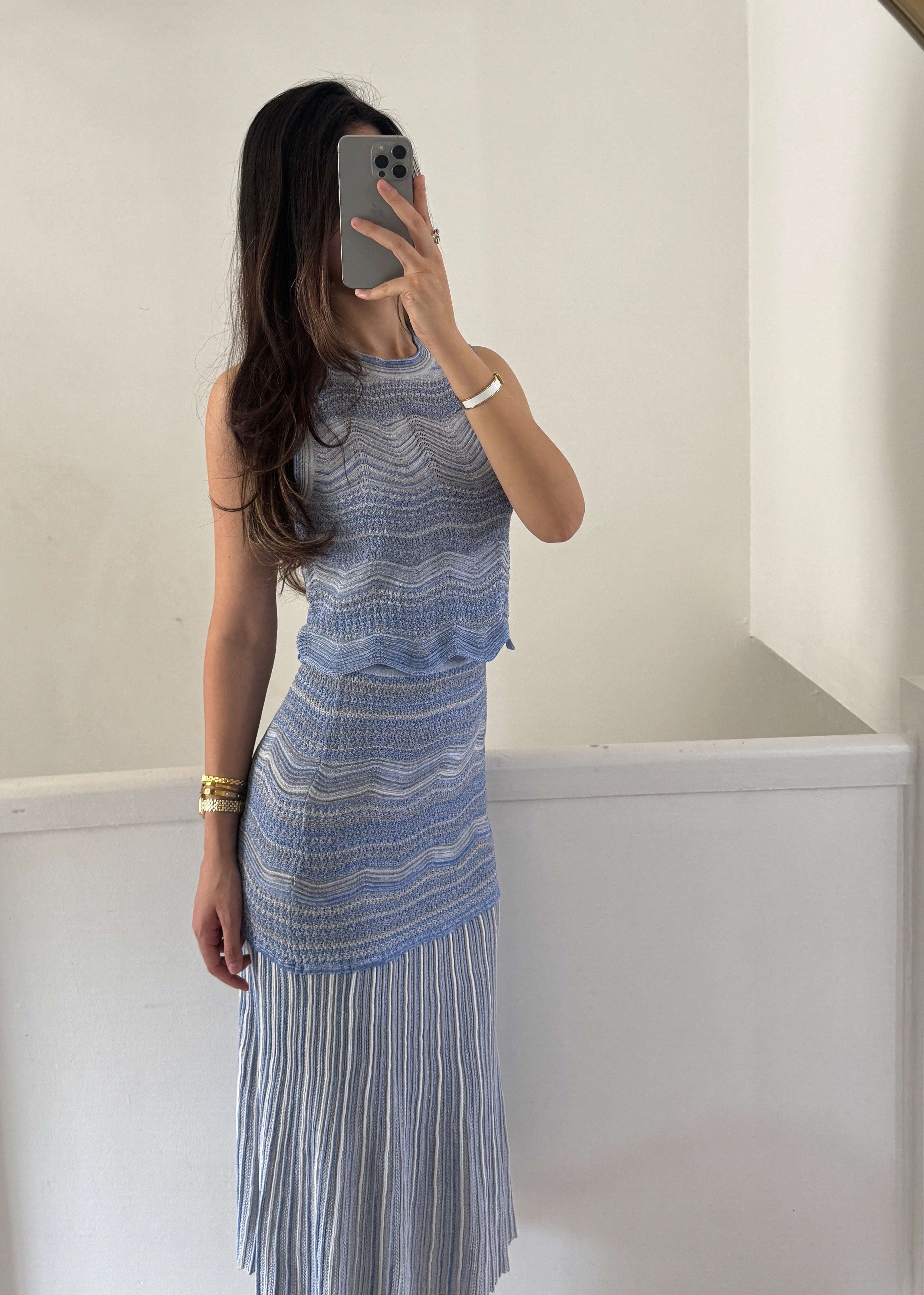 celine 3 piece set - blue