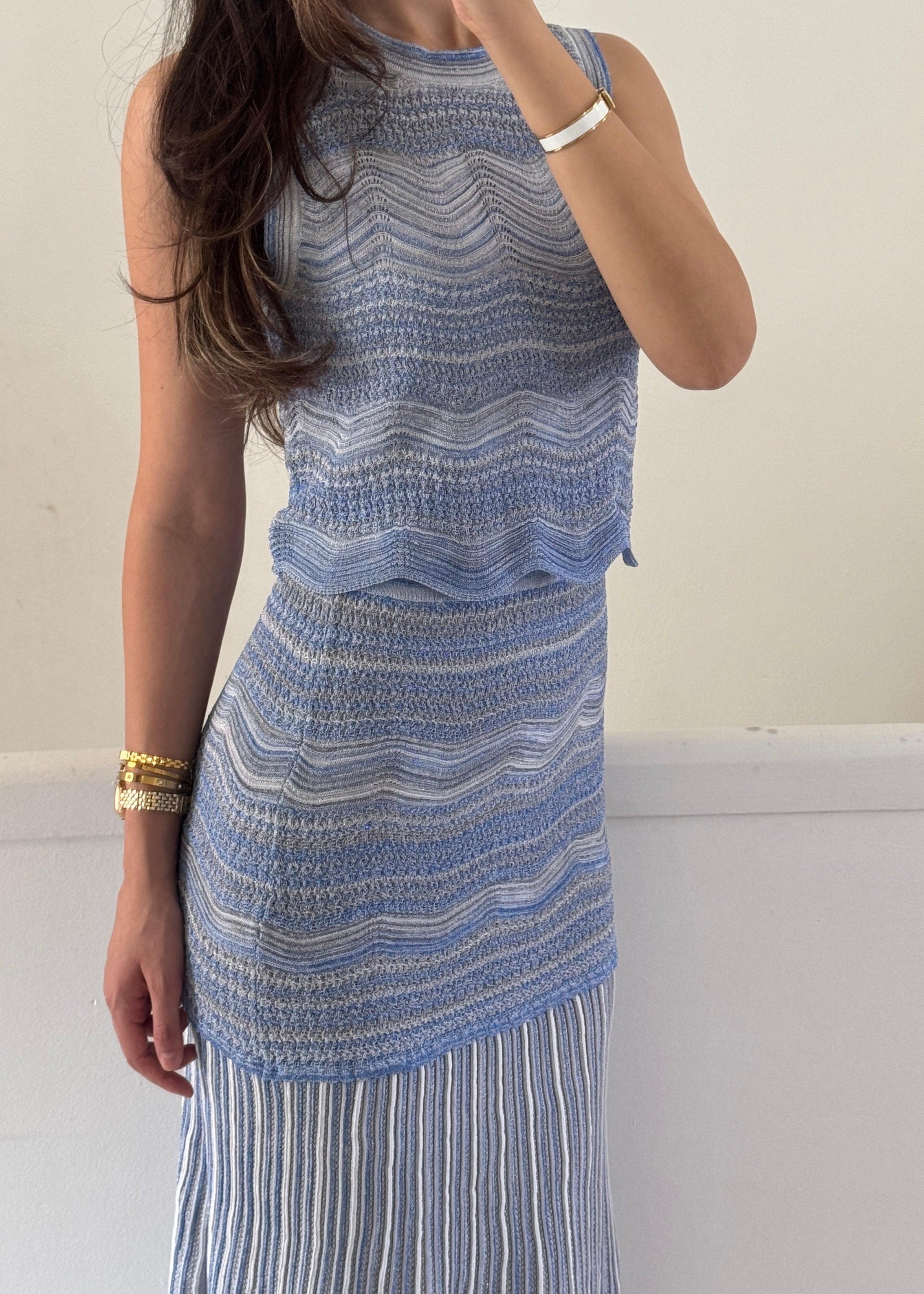celine 3 piece set - blue