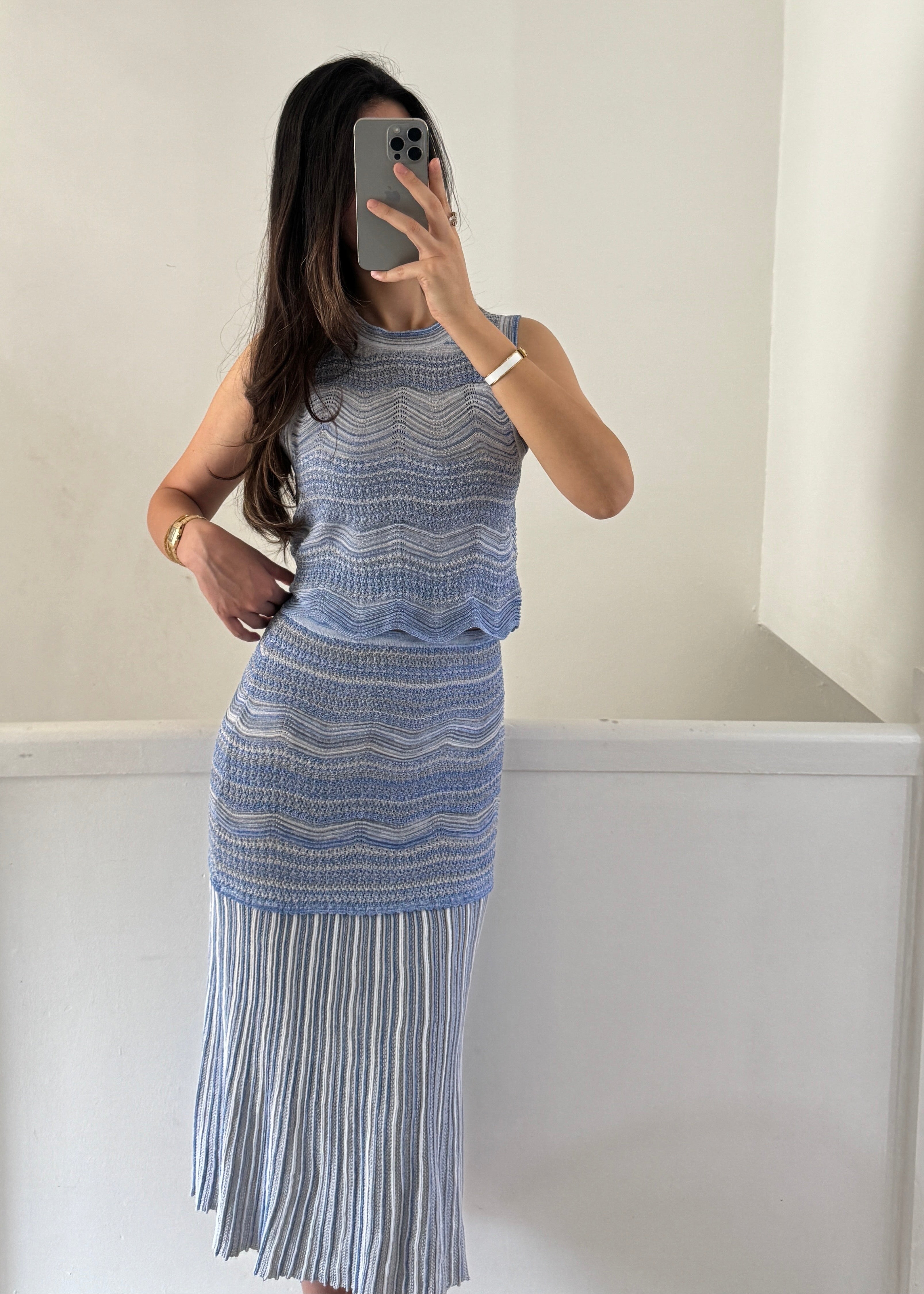 celine 3 piece set - blue