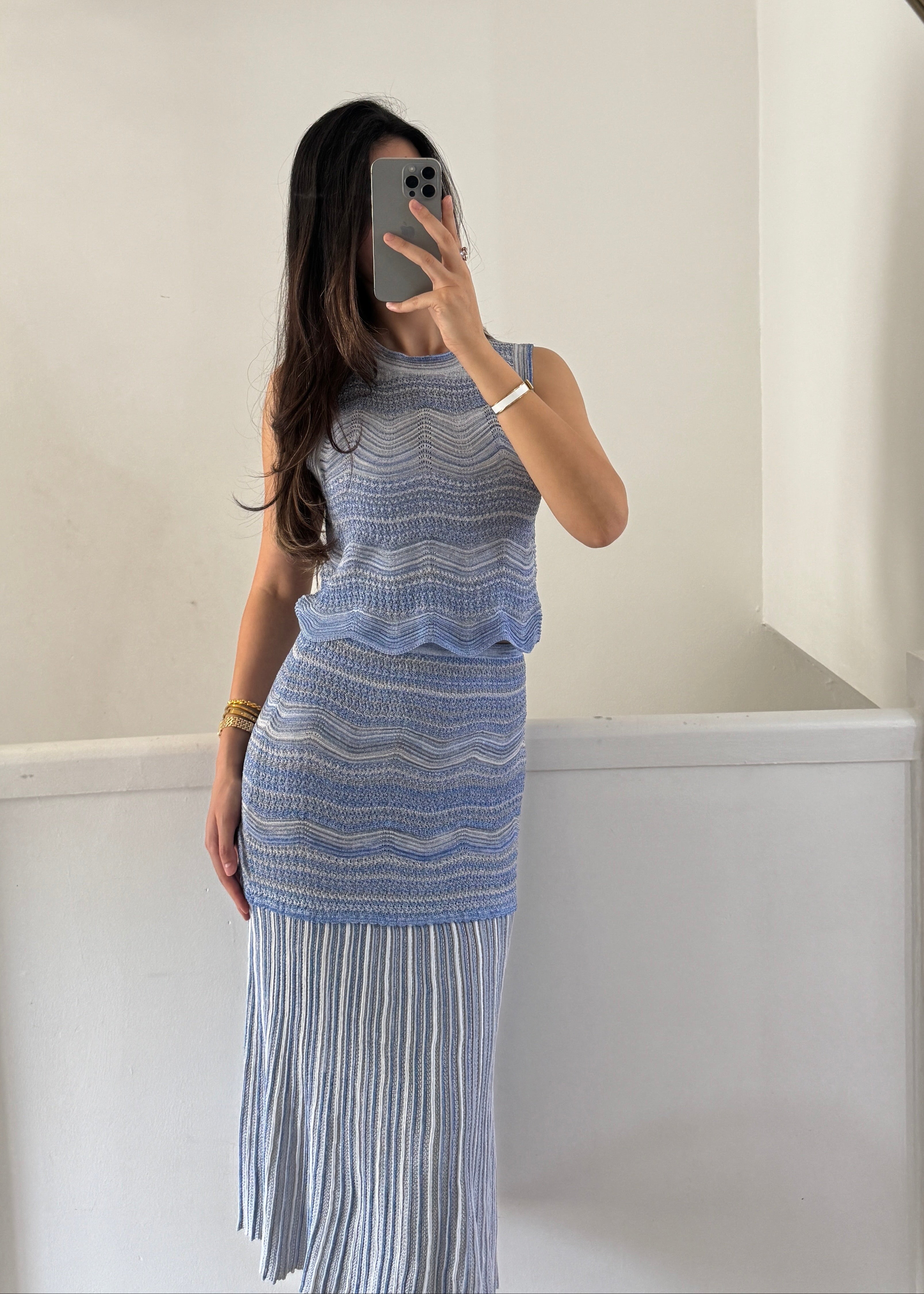 celine 3 piece set - blue