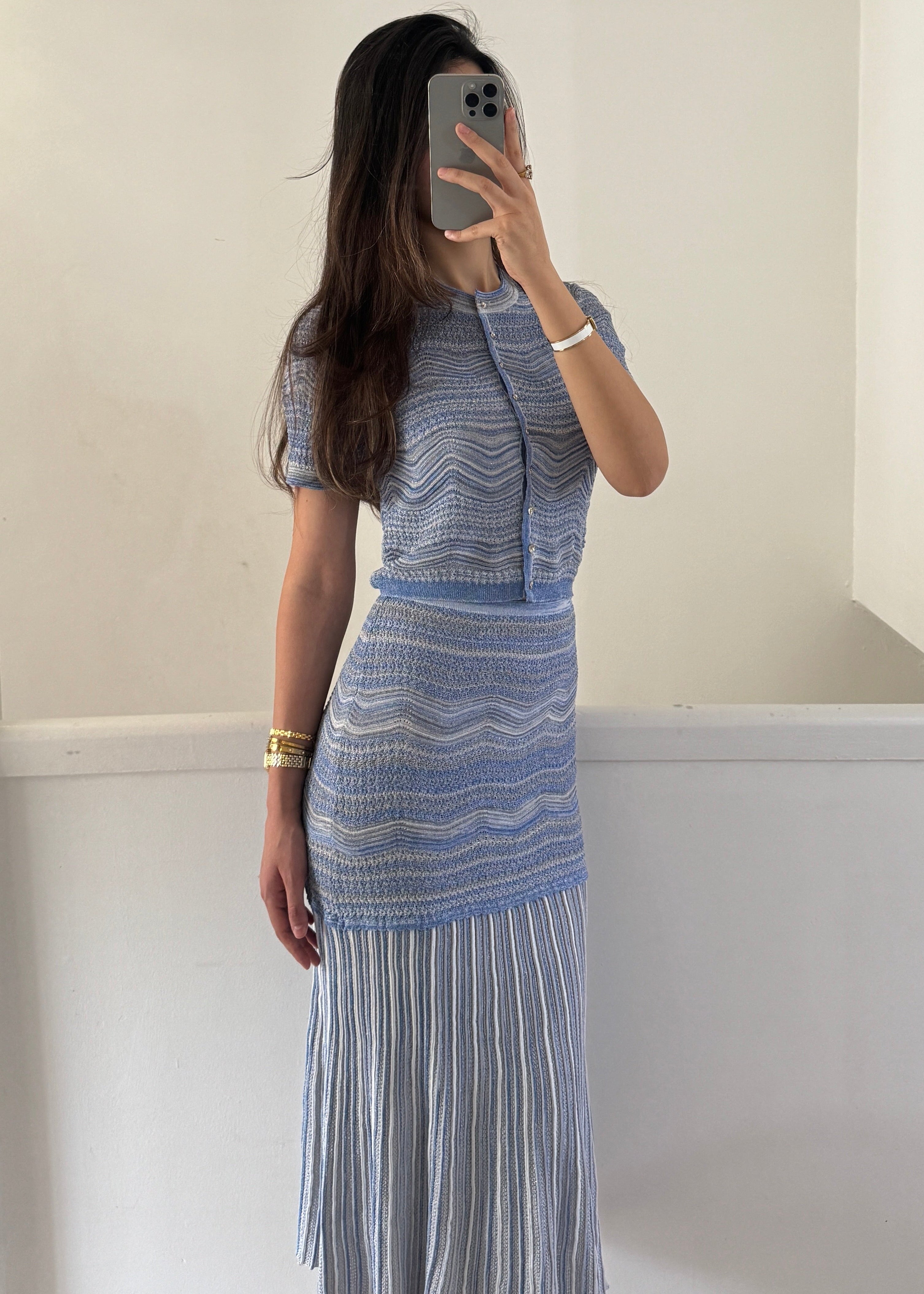 celine 3 piece set - blue