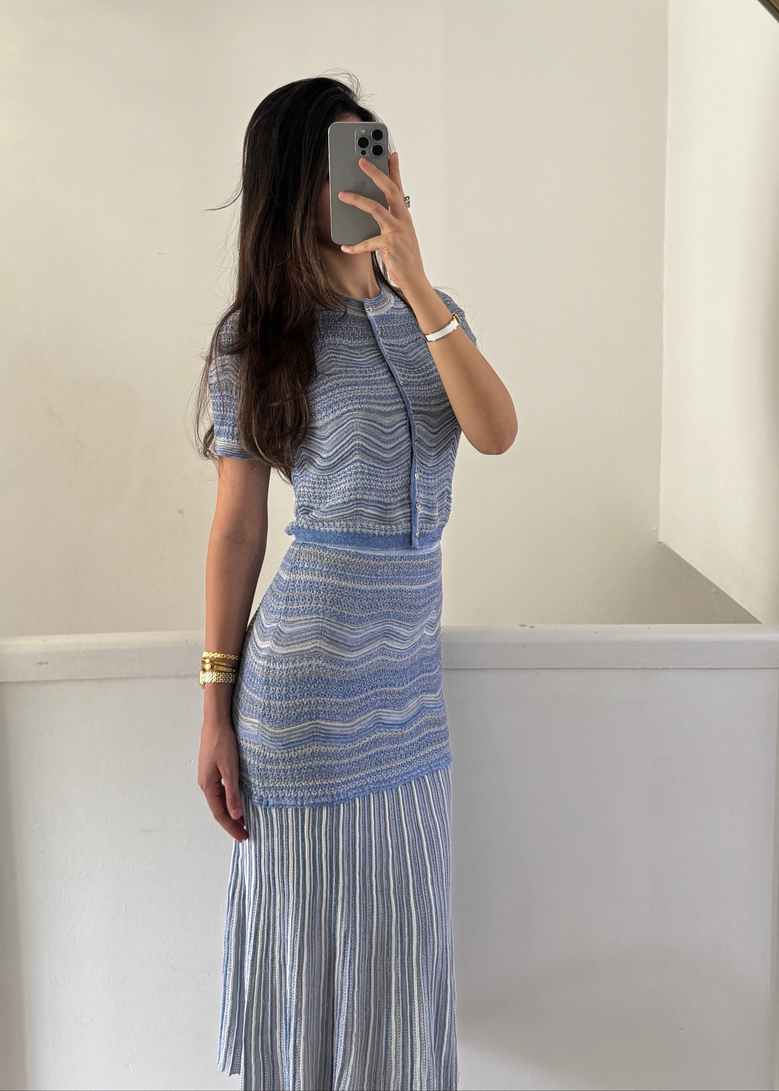 celine 3 piece set - blue
