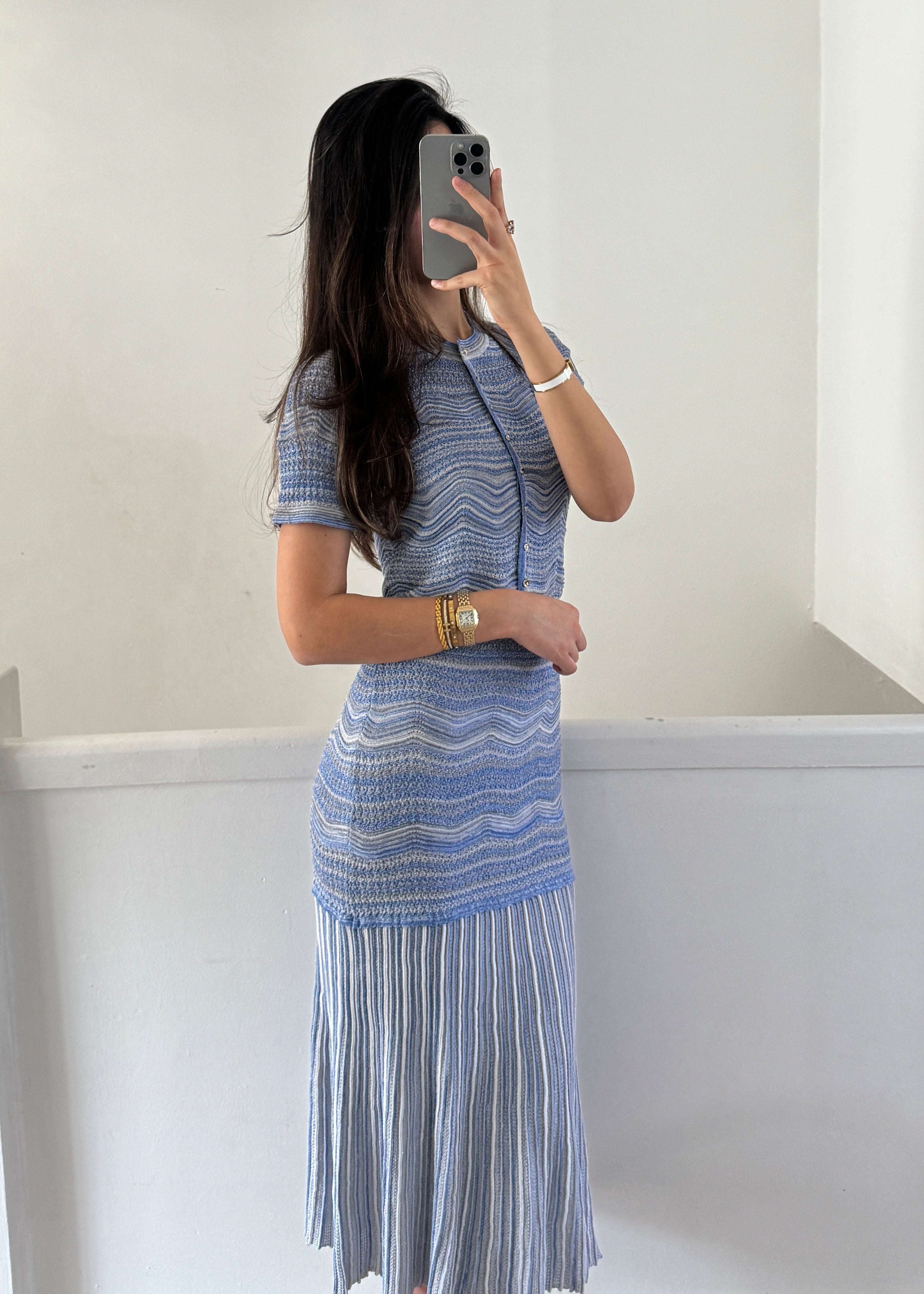 celine 3 piece set - blue