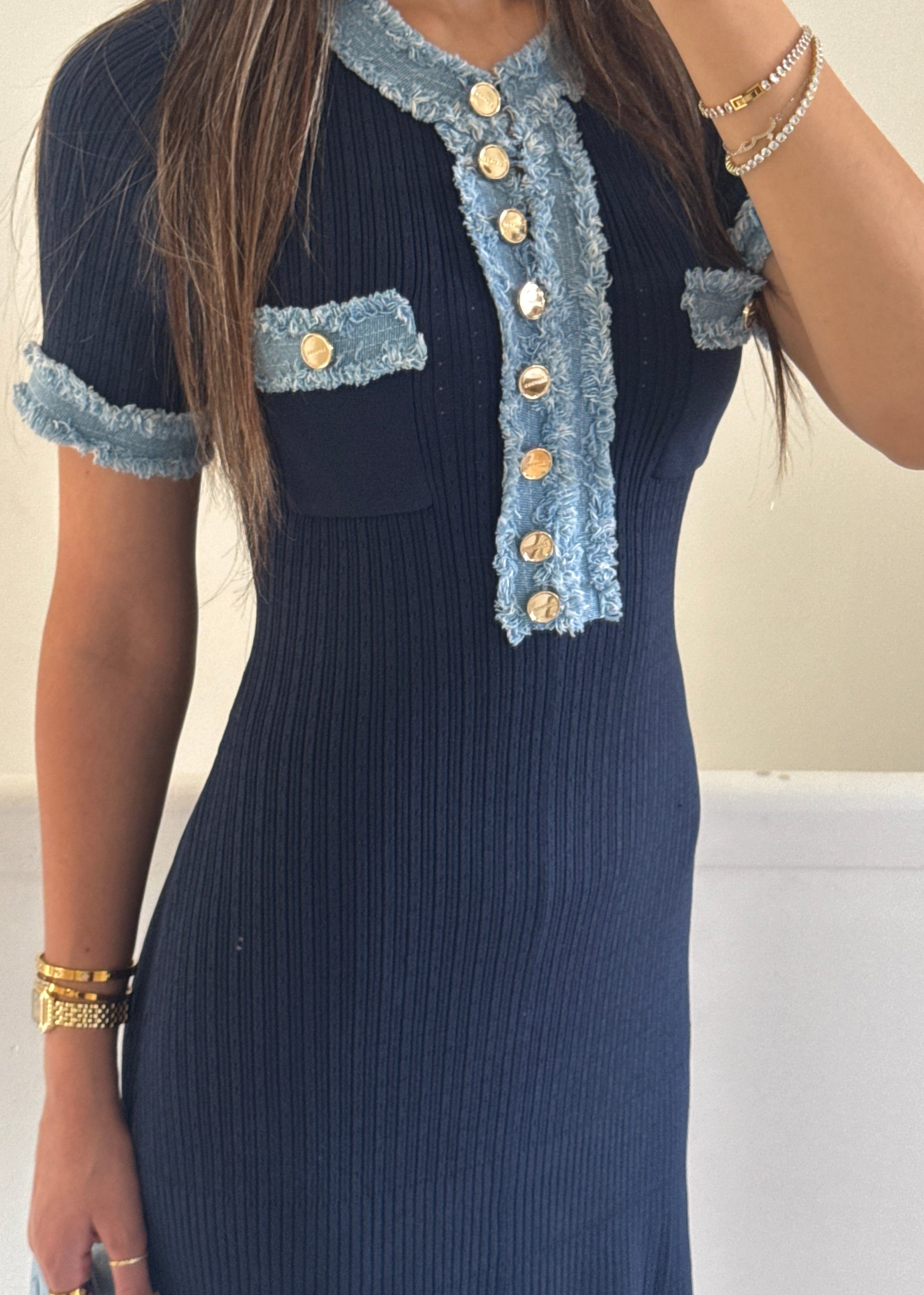silva dress - navy