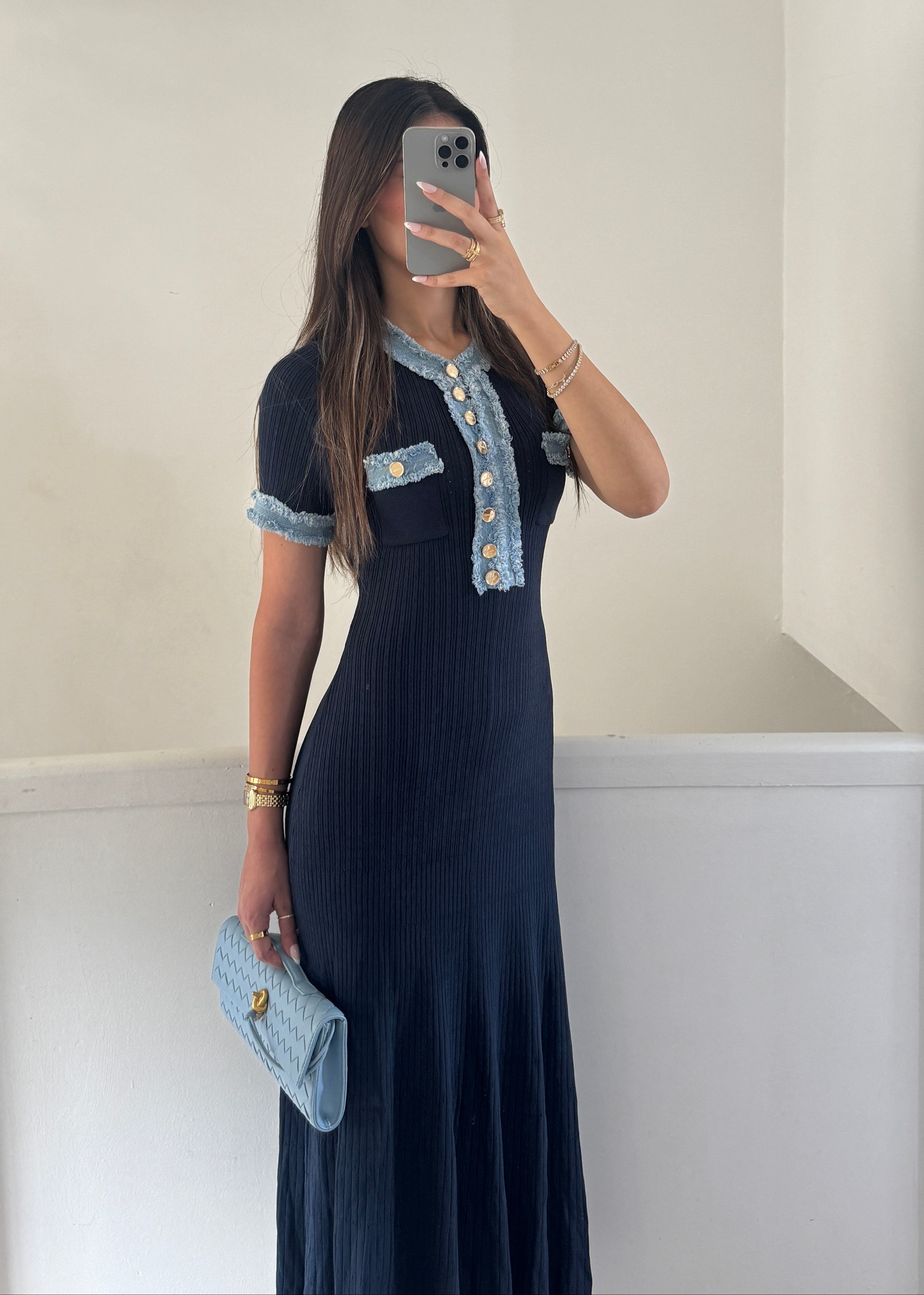 silva dress - navy