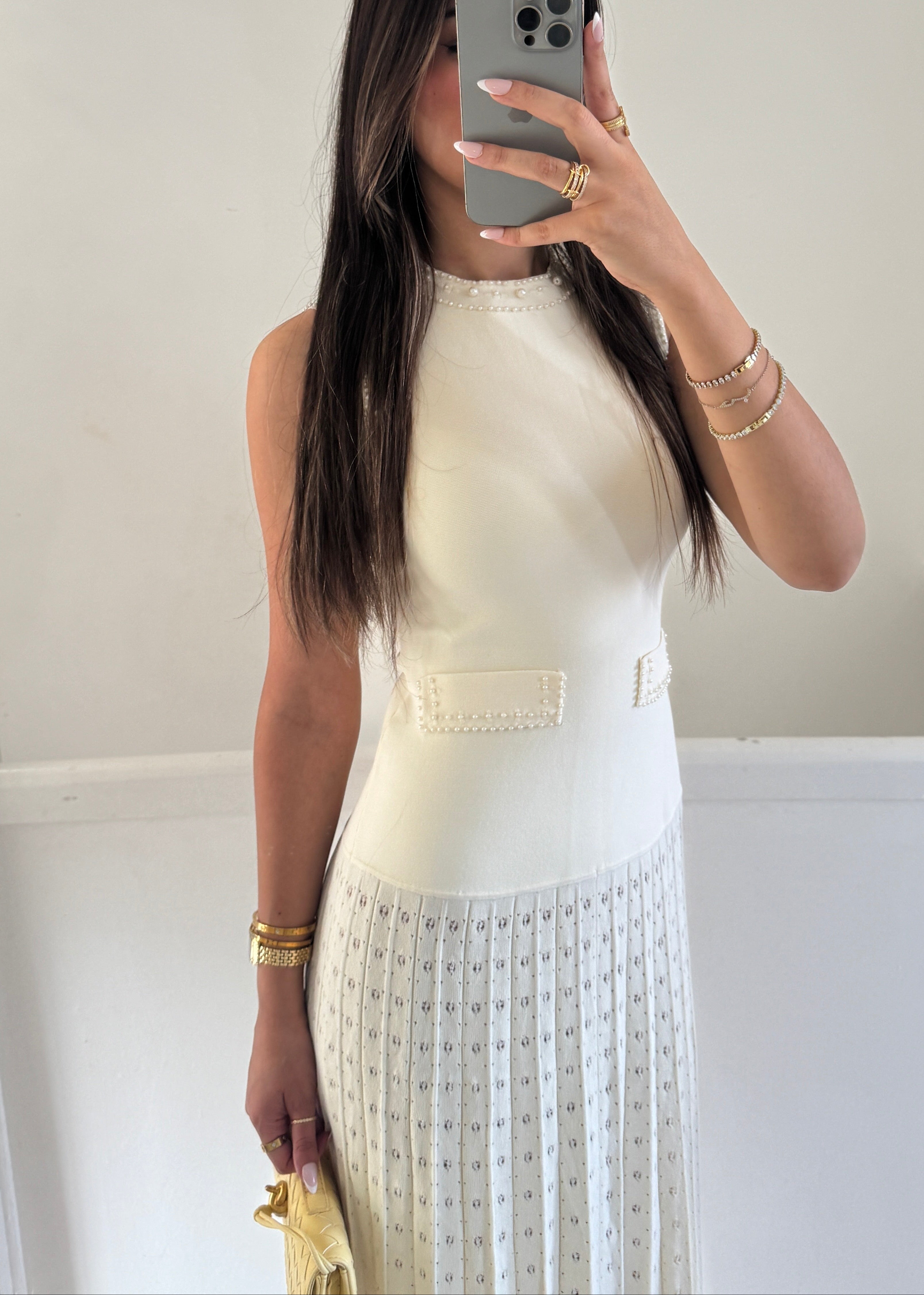 mayla dress - white
