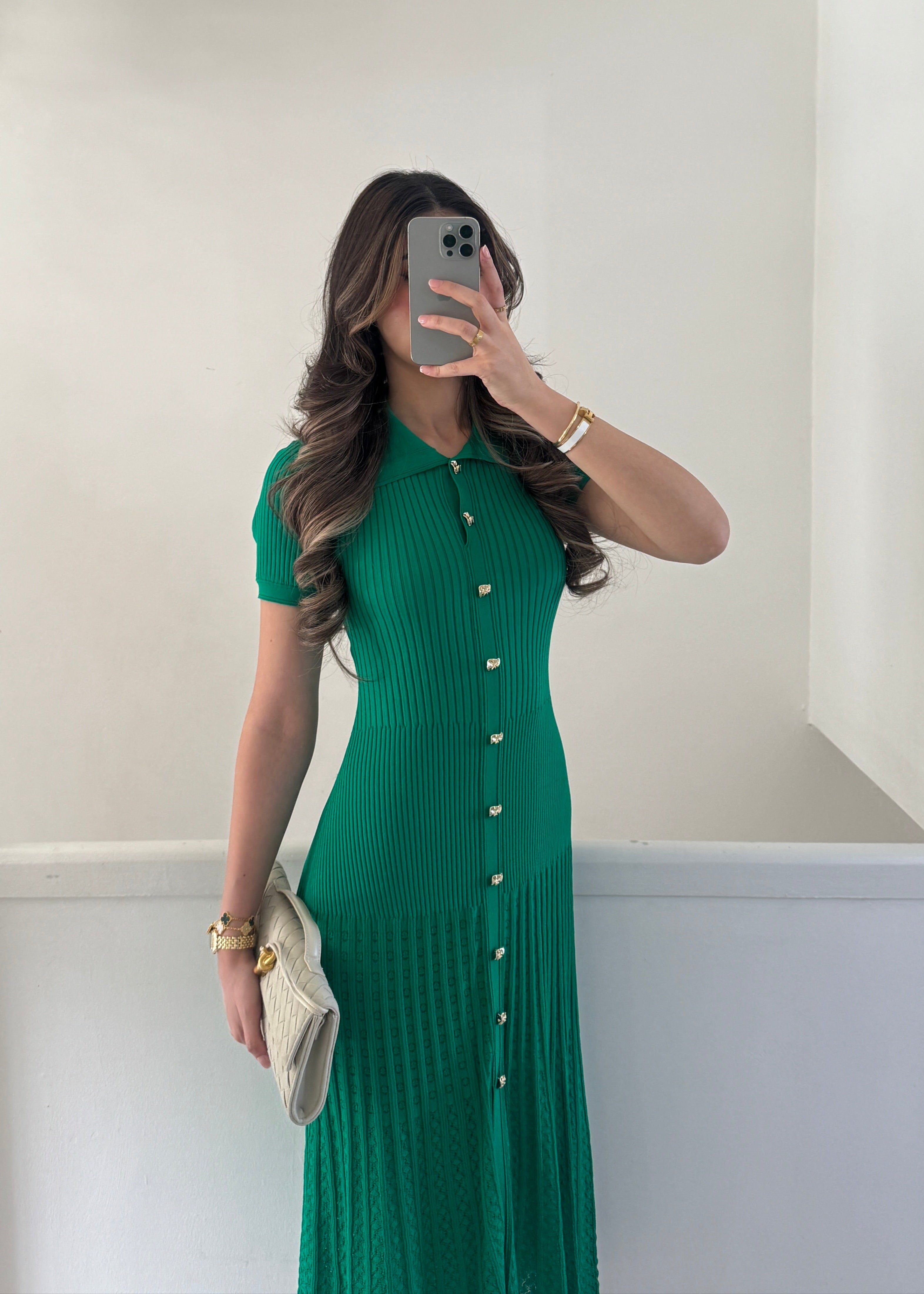 Perla Dress - Green