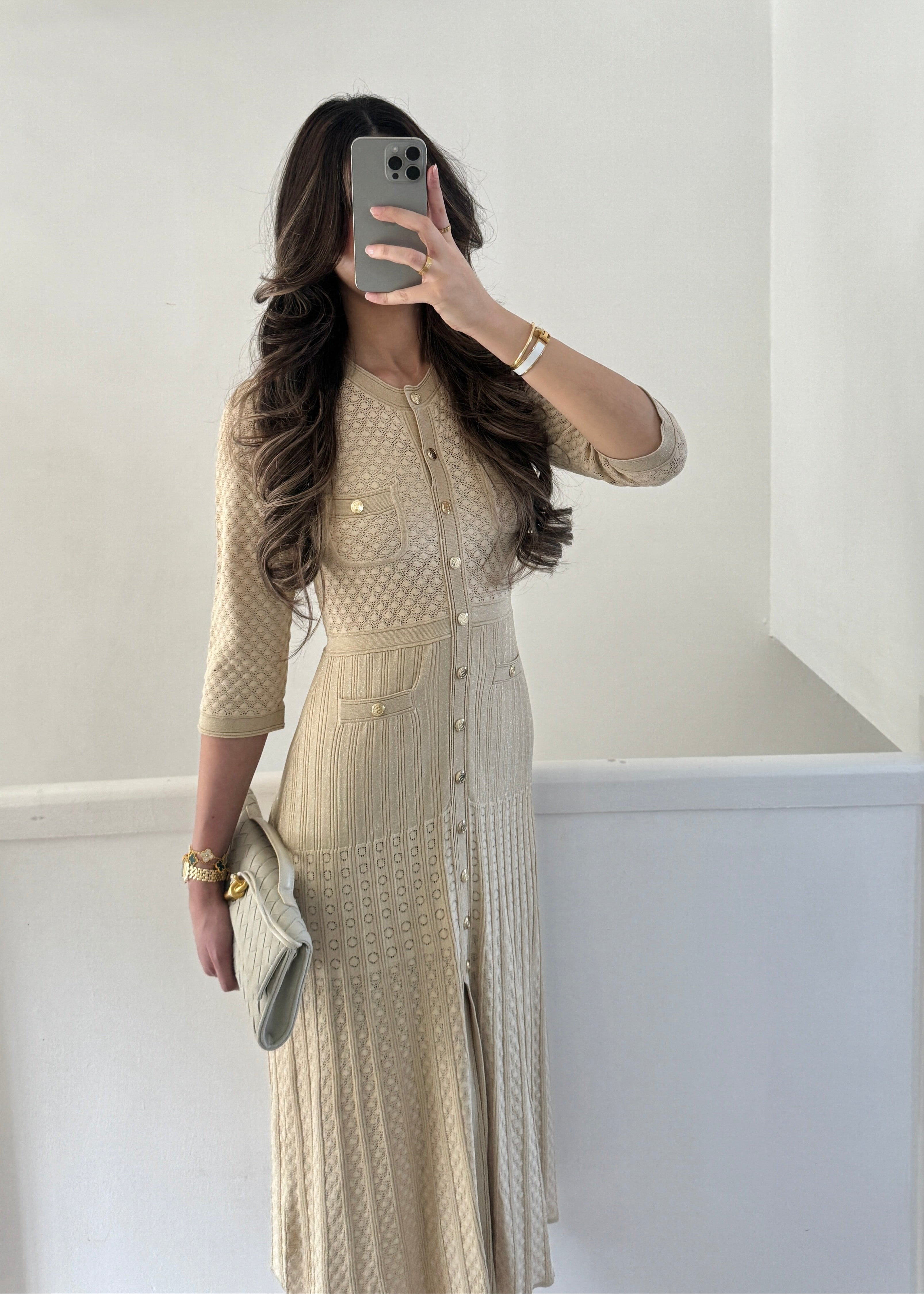 Celeste Dress- Beige
