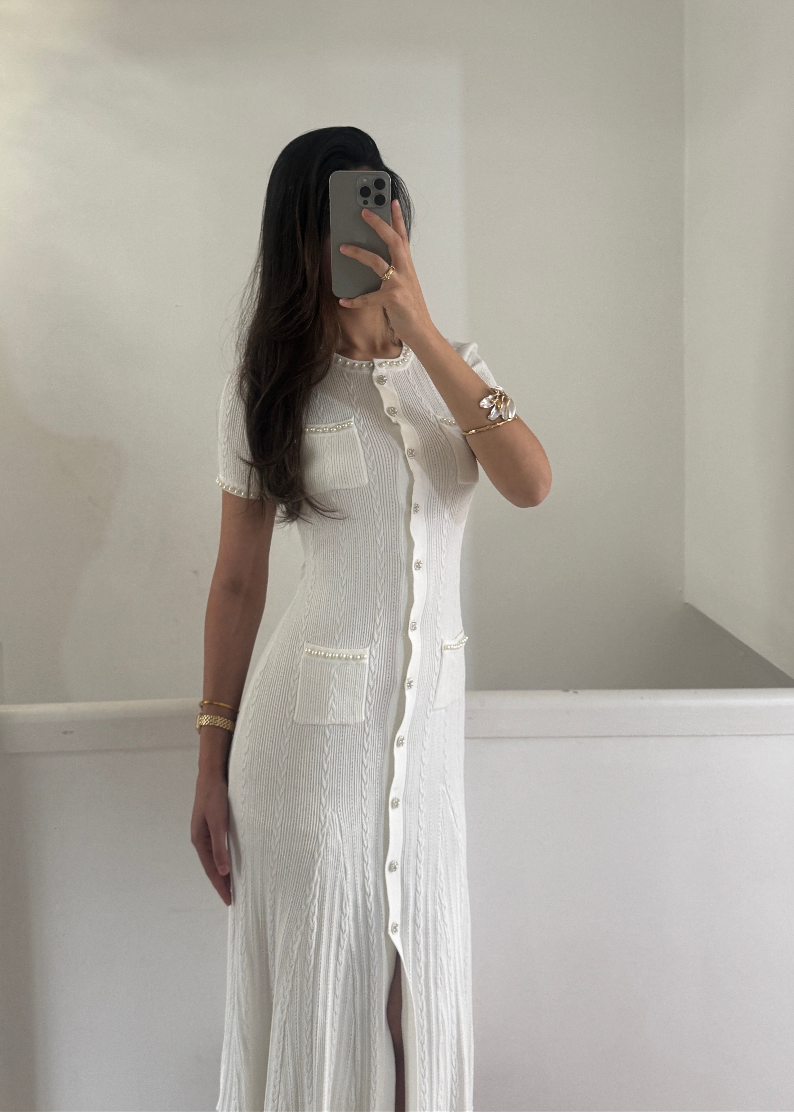 Alyssa dress- white