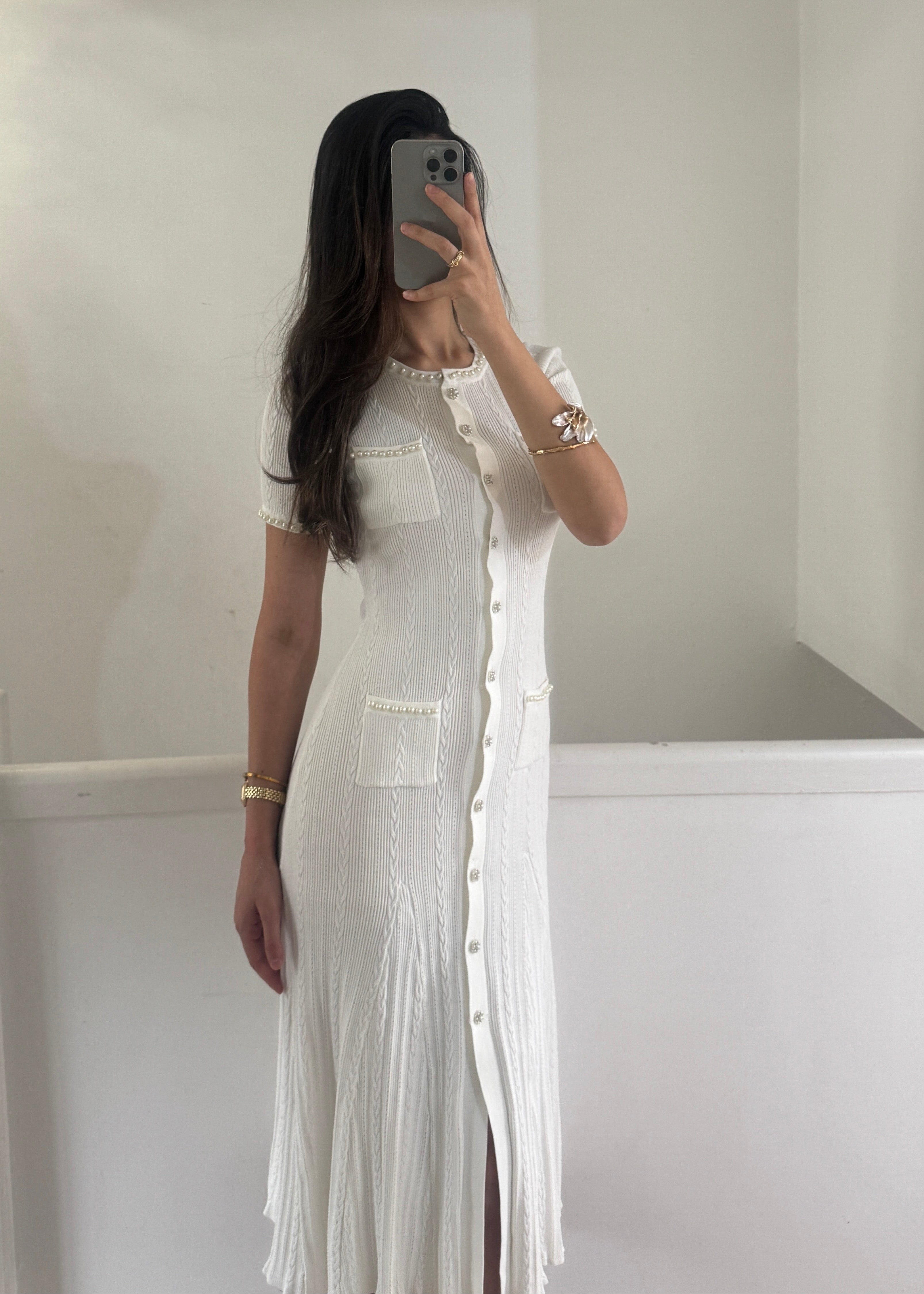 Alyssa dress- white