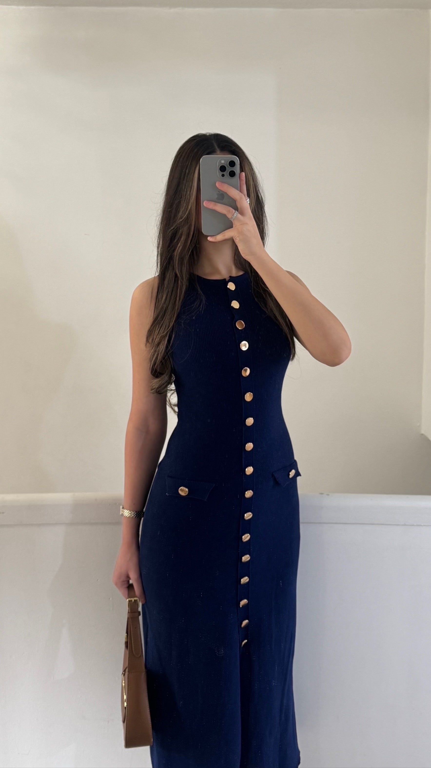 Layan Dress- Navy blue