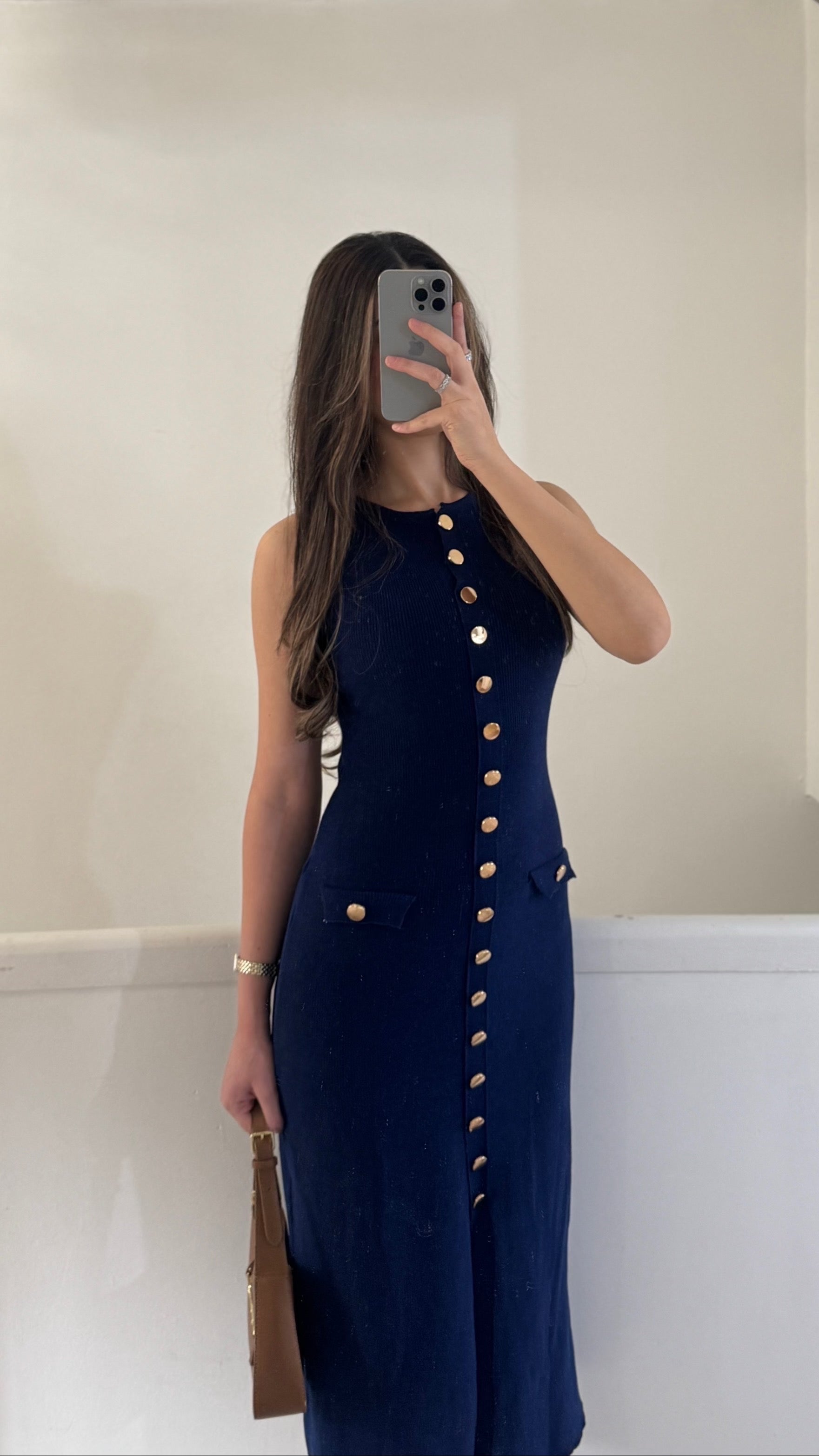 Layan Dress- Navy blue