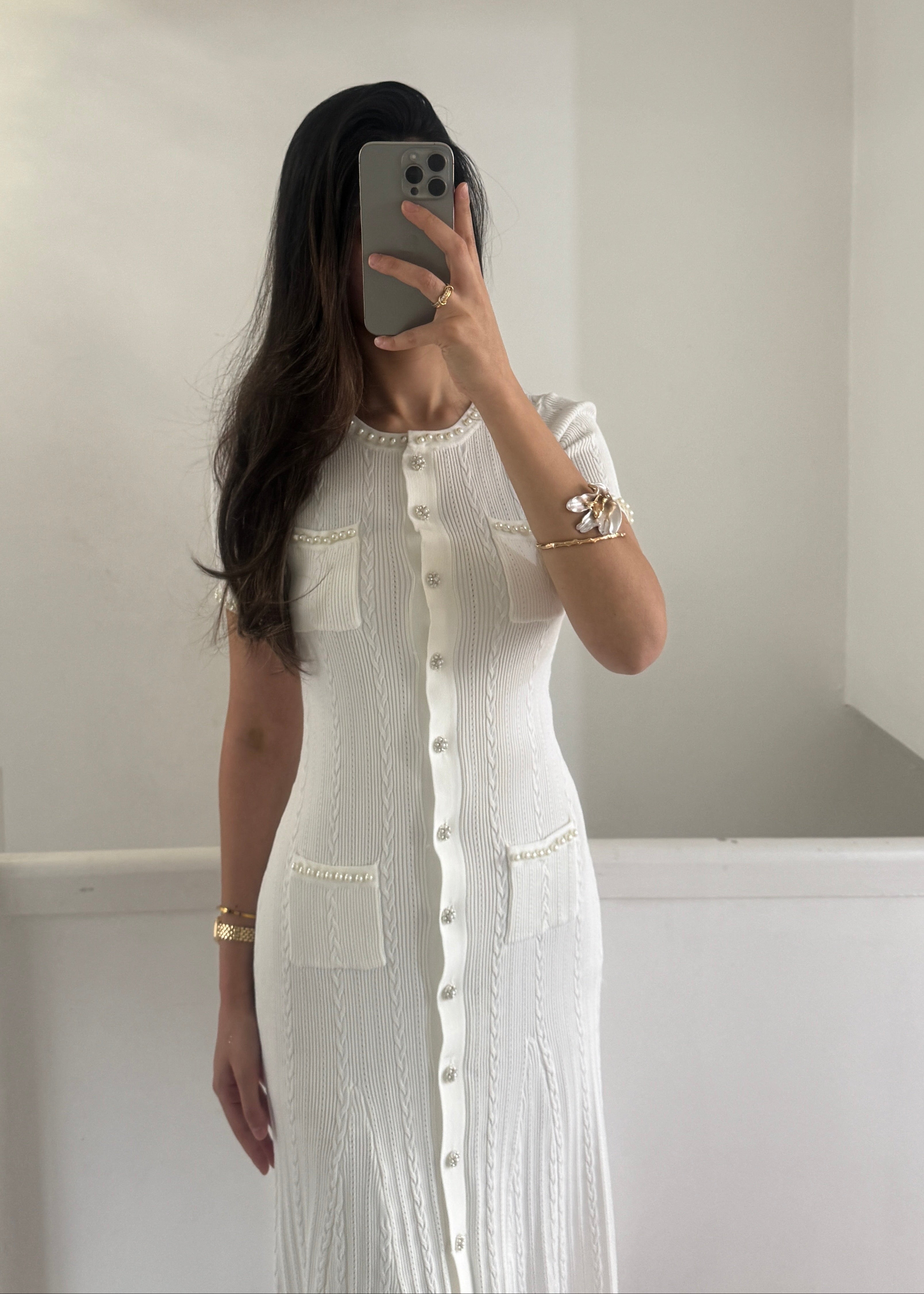 Alyssa dress- white