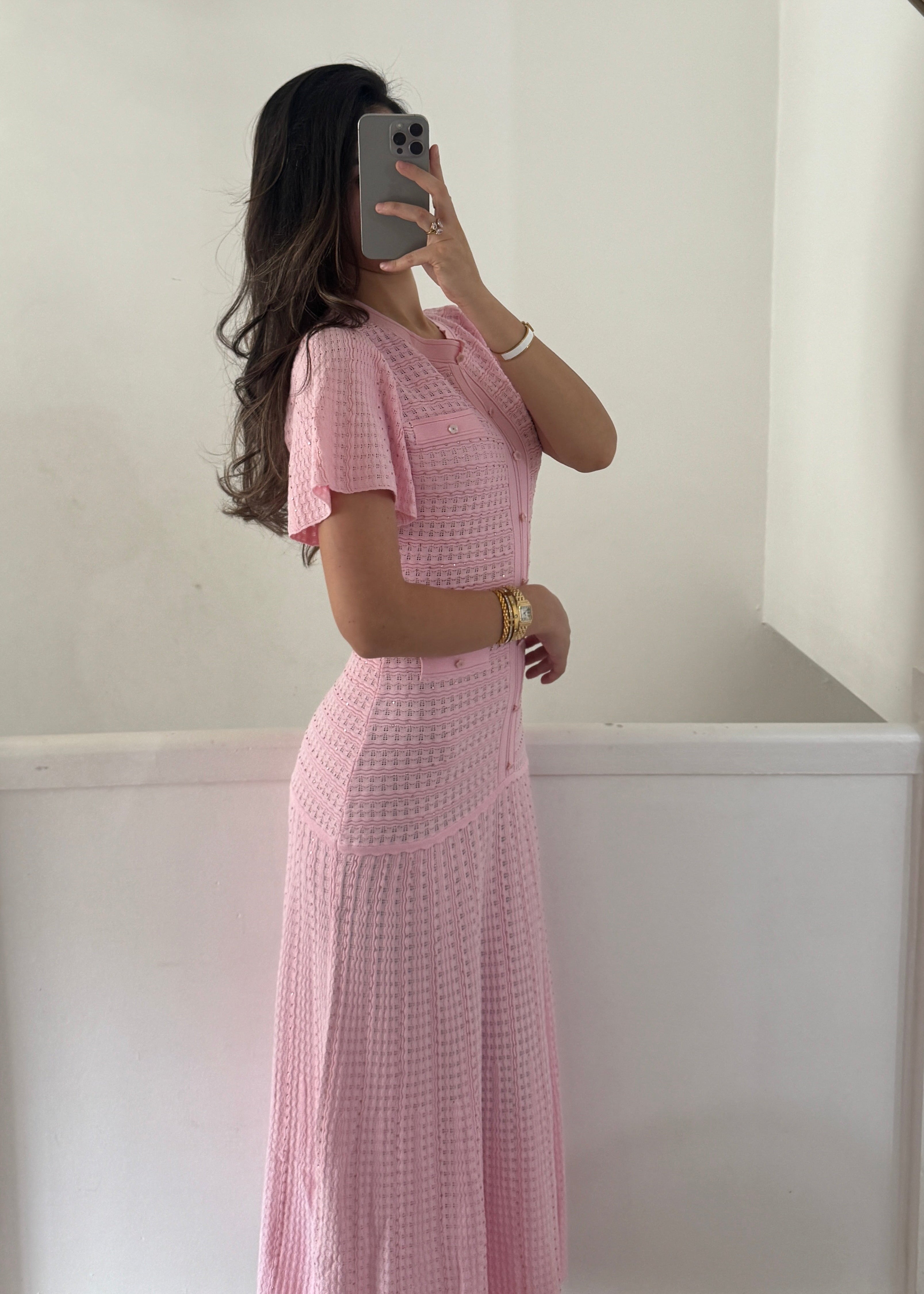 almaz dress- baby pink