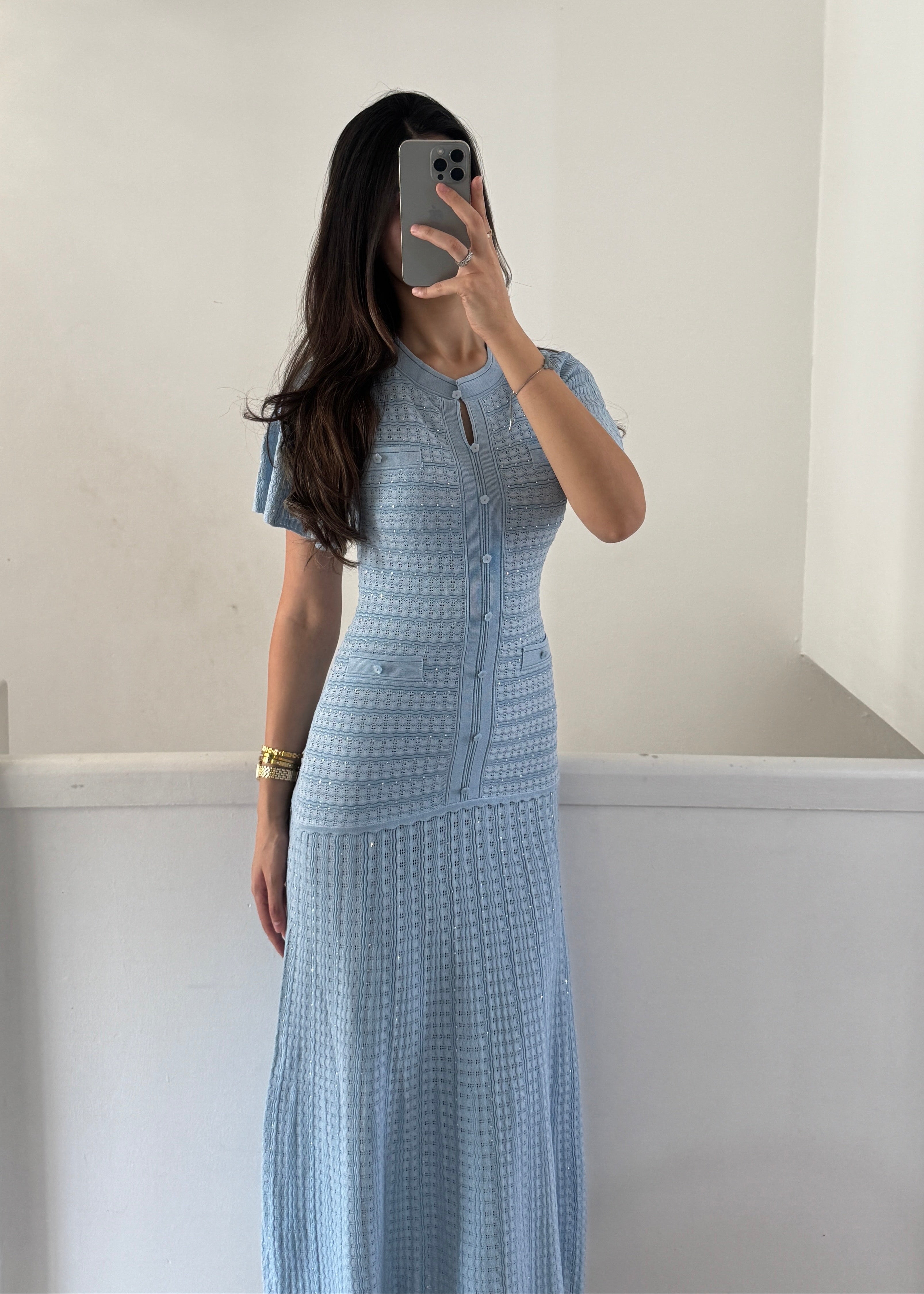 almaz dress- baby blue