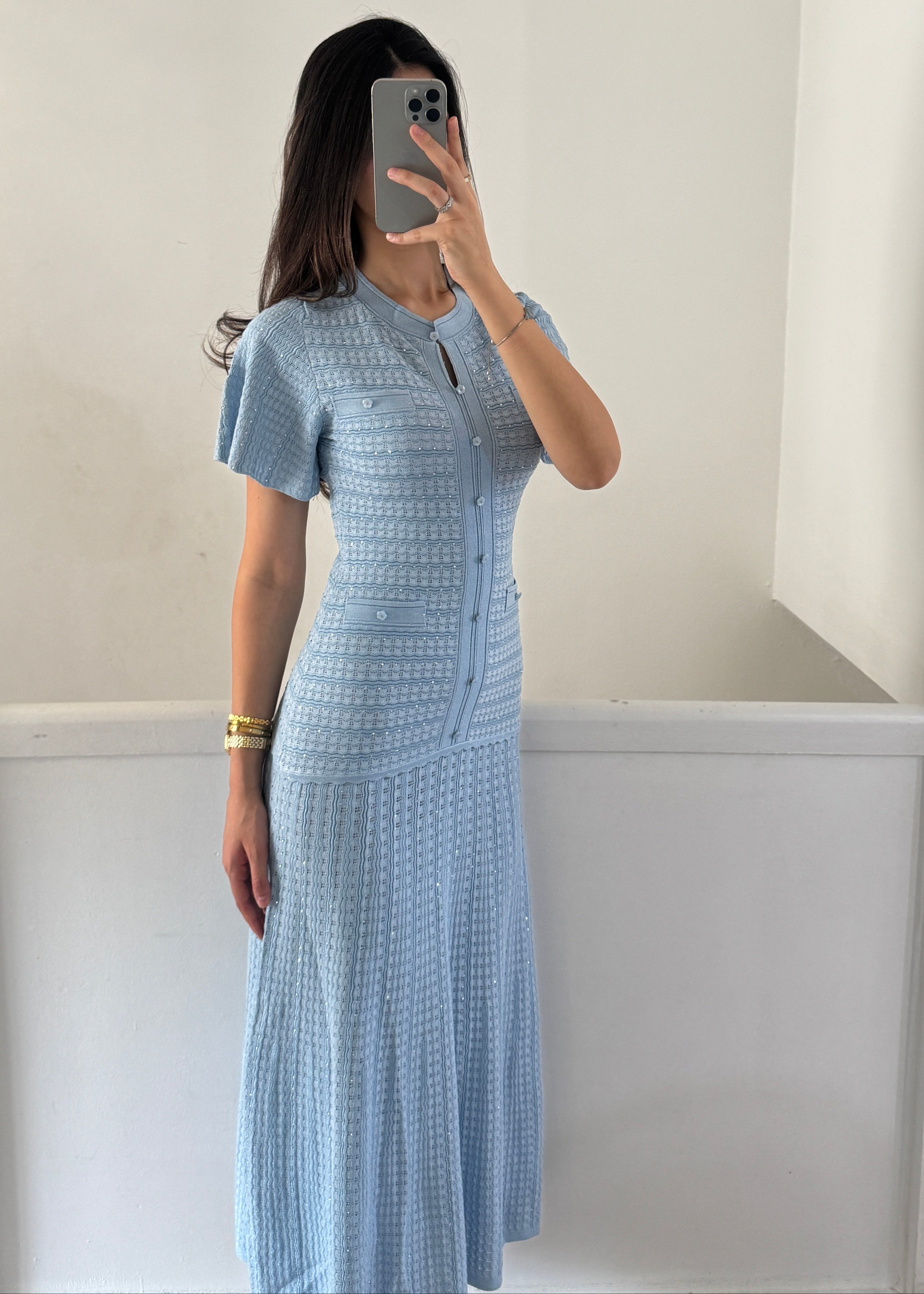 almaz dress- baby blue