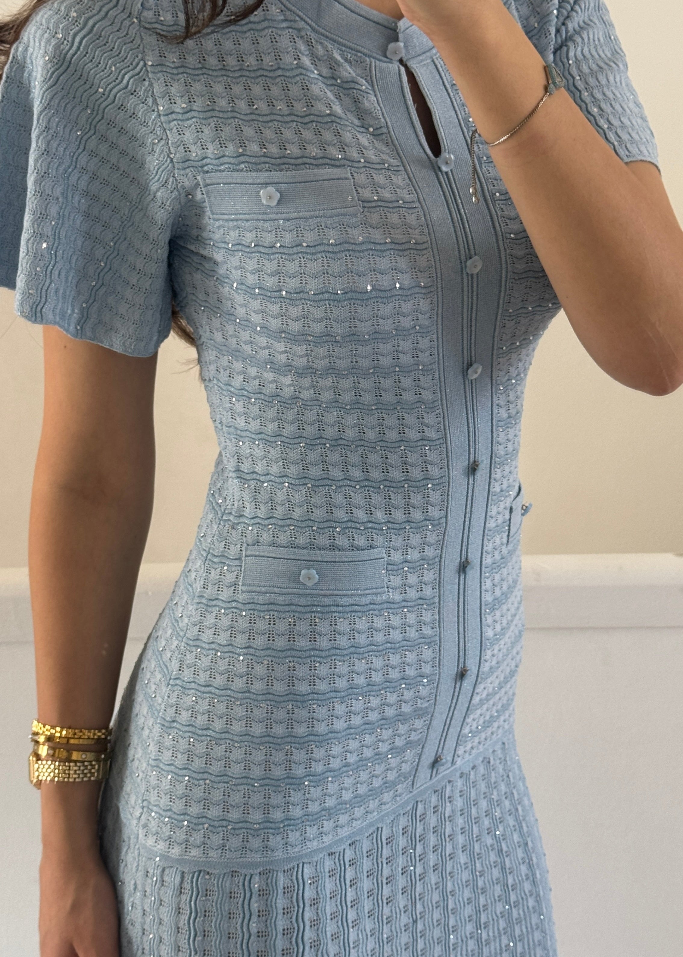 almaz dress- baby blue