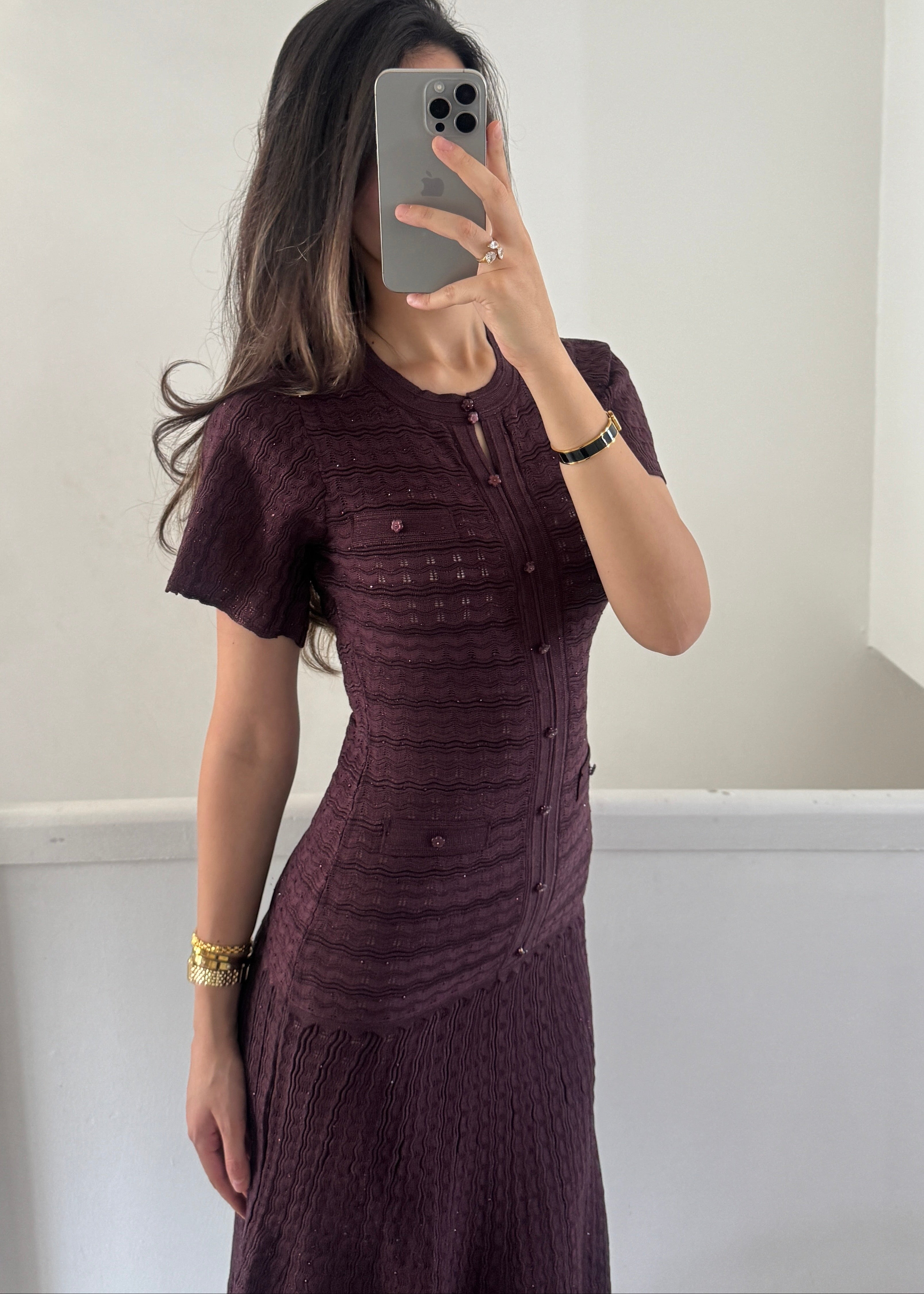 Almaz dress- burgundy