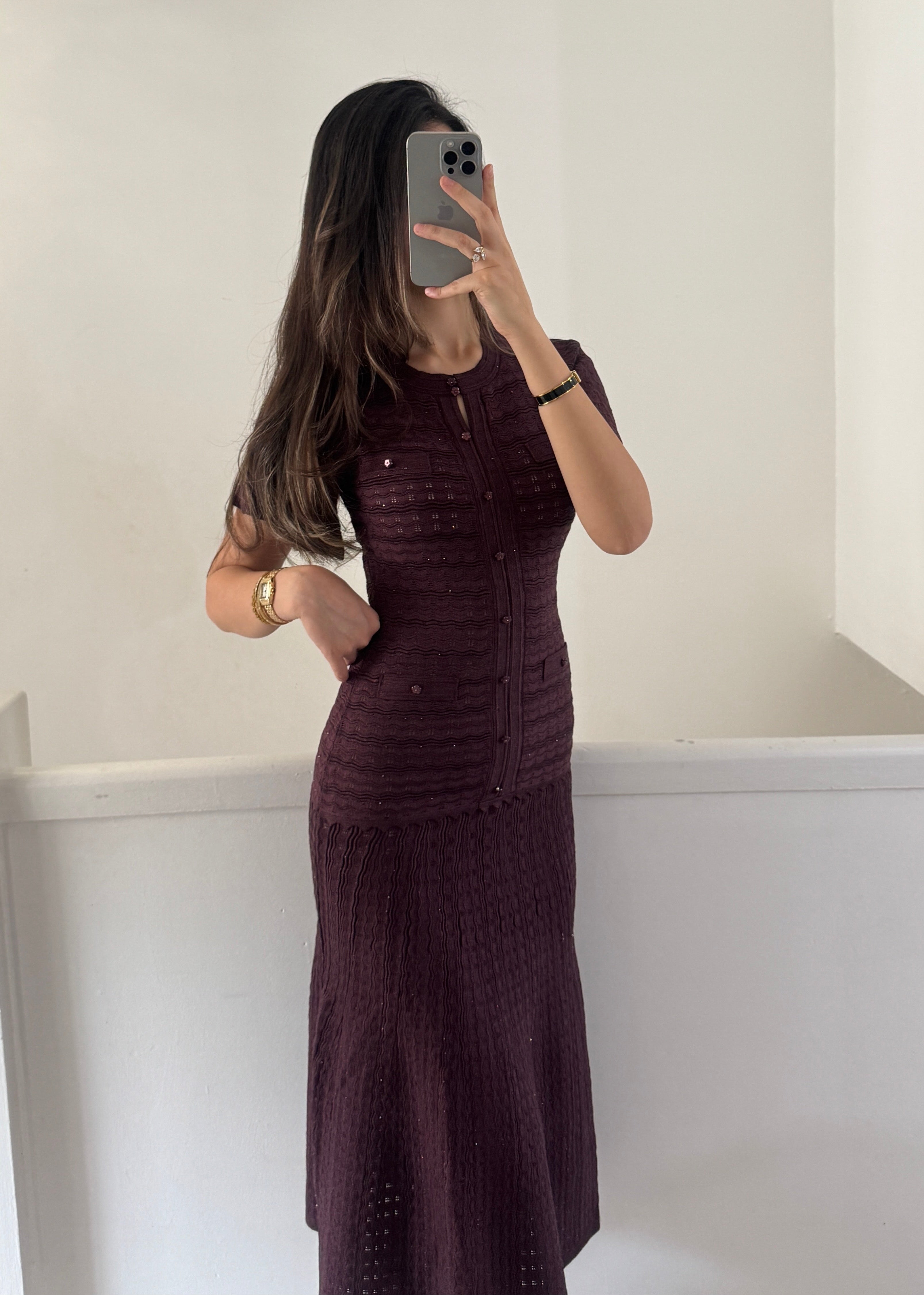 Almaz dress- burgundy