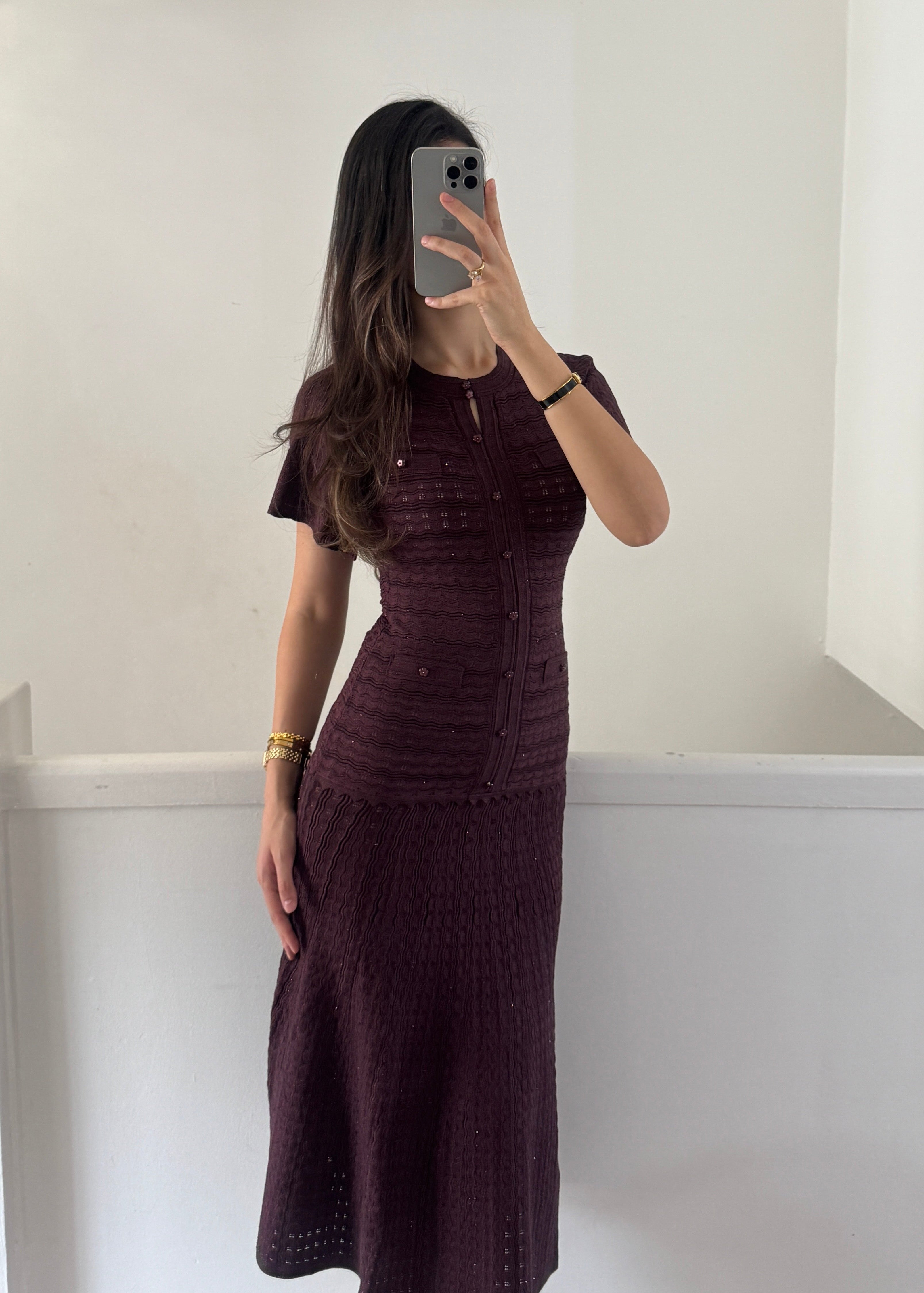 Almaz dress- burgundy