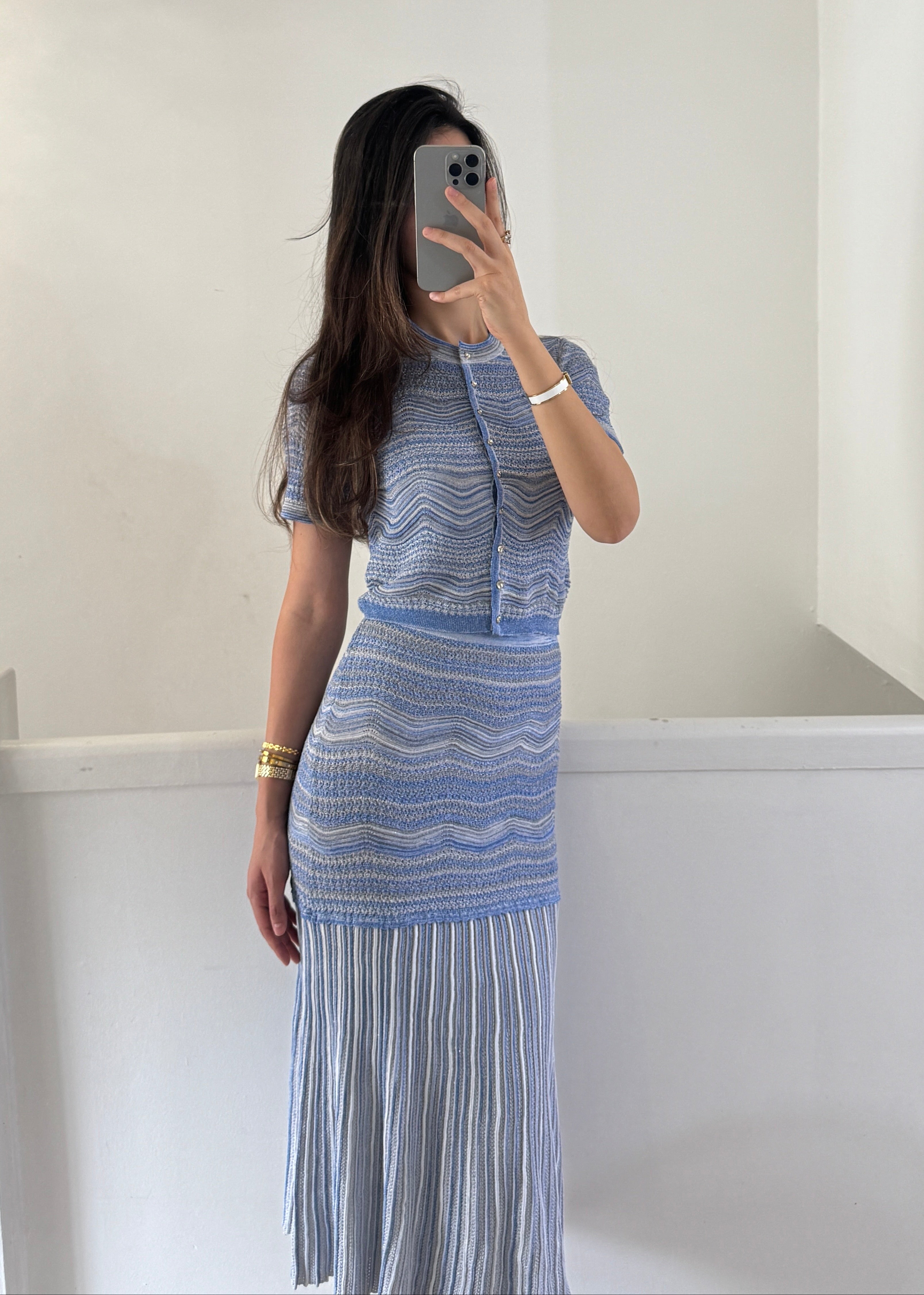 celine 3 piece set - blue