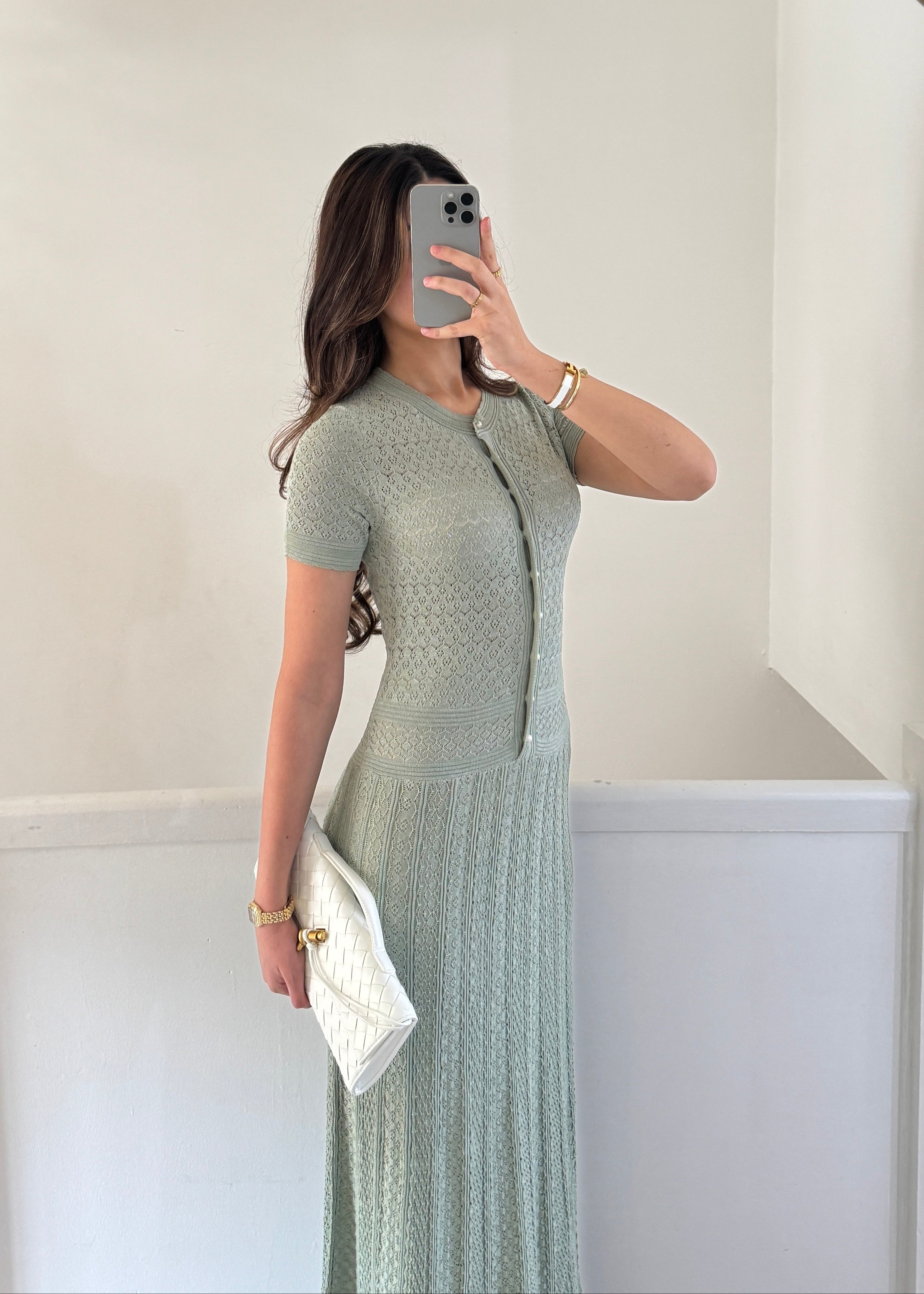 Blanca Dress- Sage Green