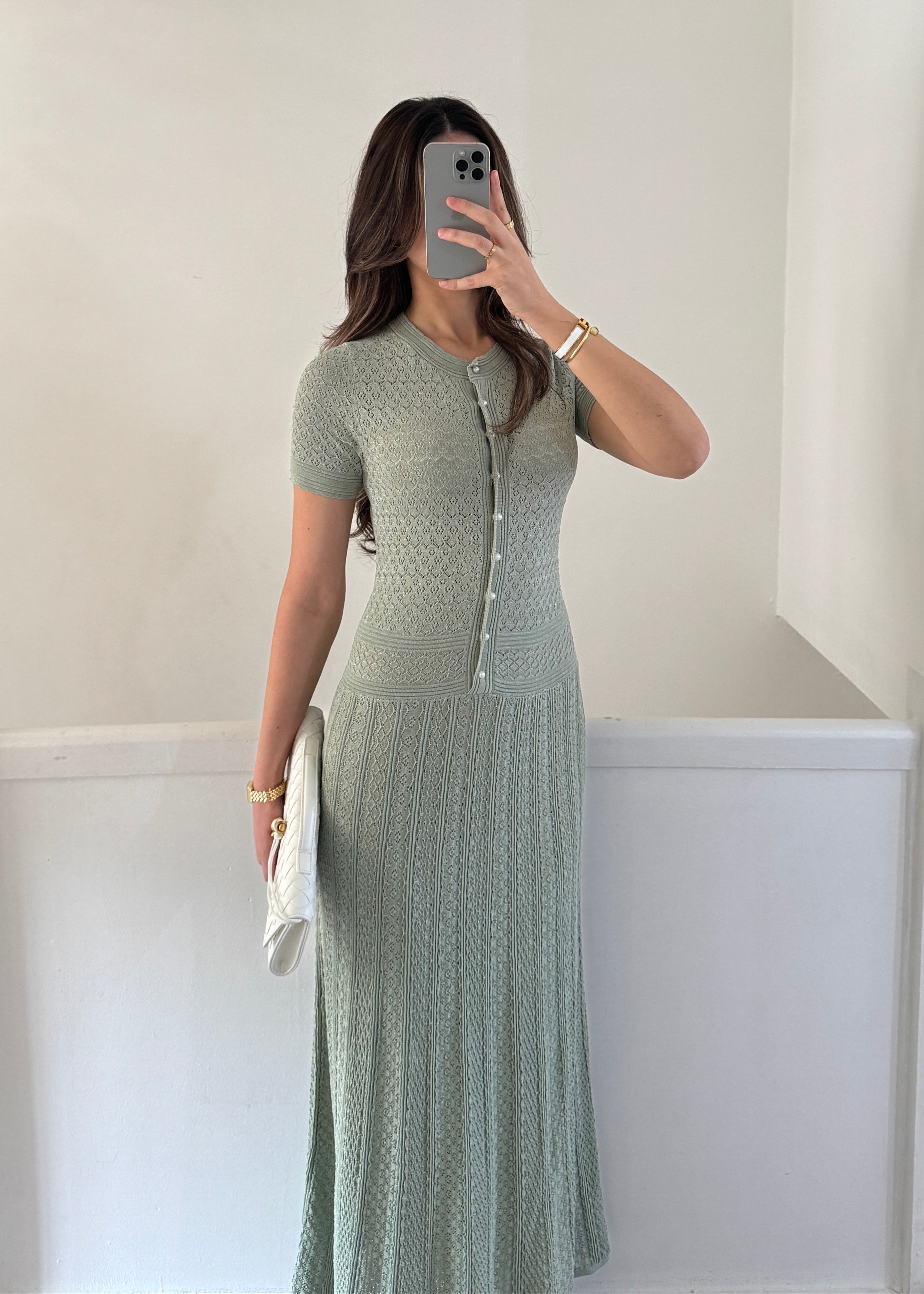 Blanca Dress- Sage Green