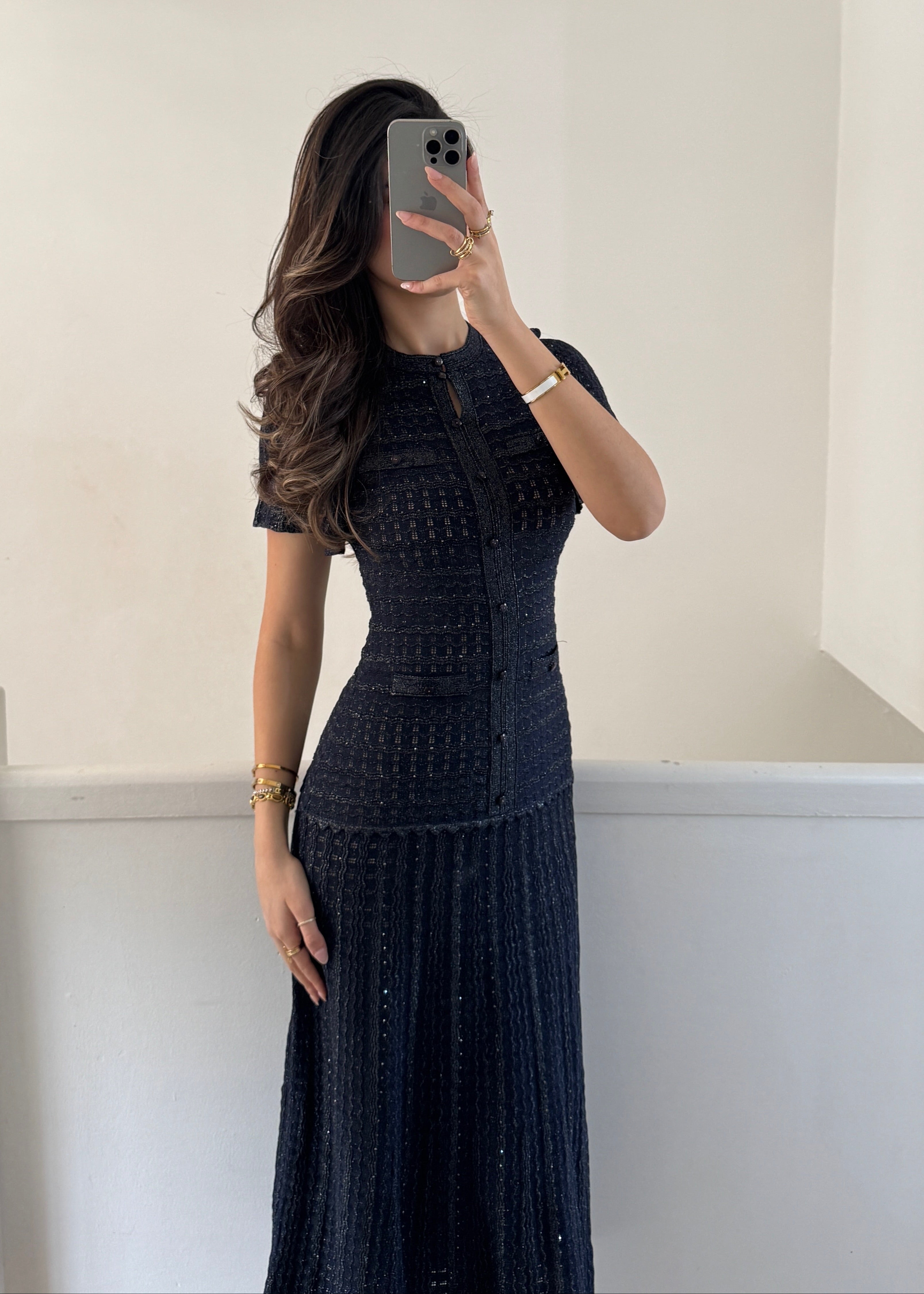 Almaz dress- Navy
